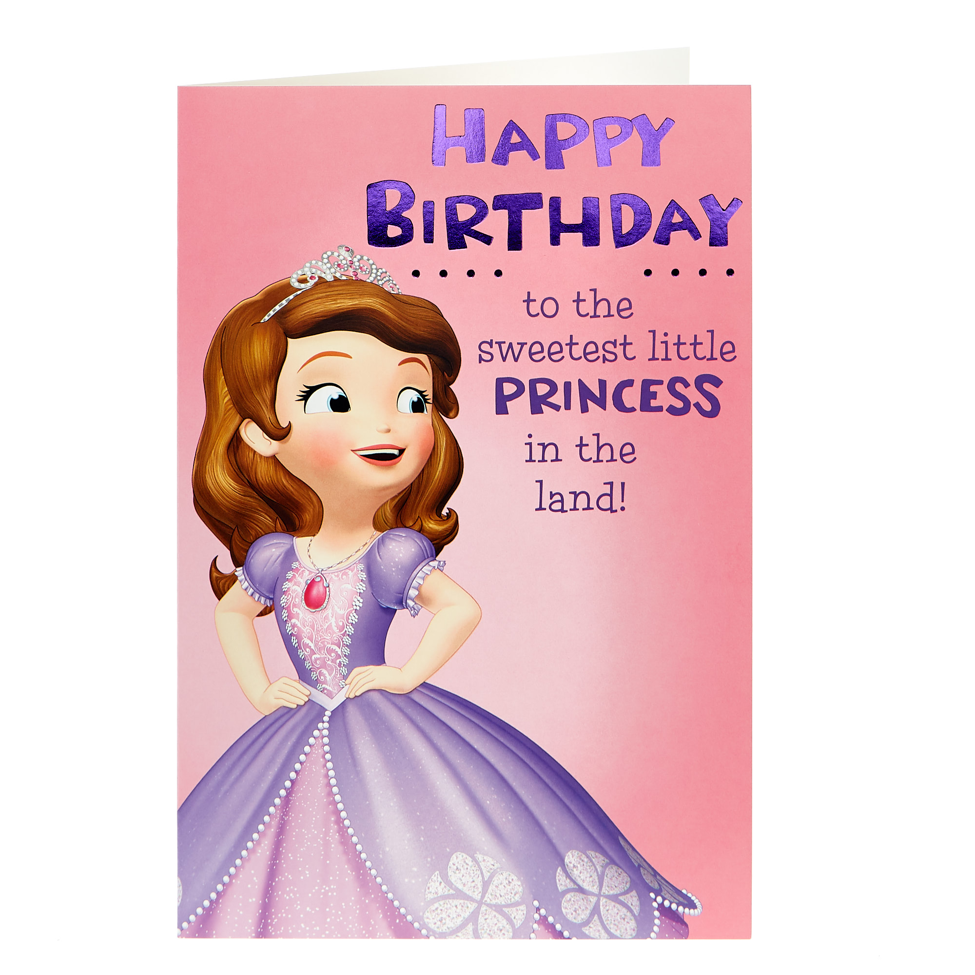 Sofia The First Birthday Card Printable - Printable Word Searches