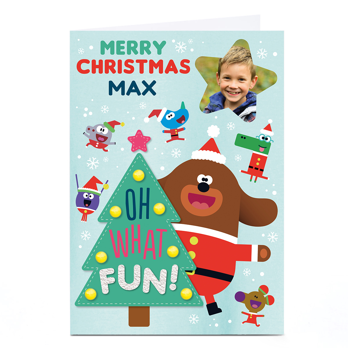 Photo Hey Duggee Christmas Card - Oh What Fun