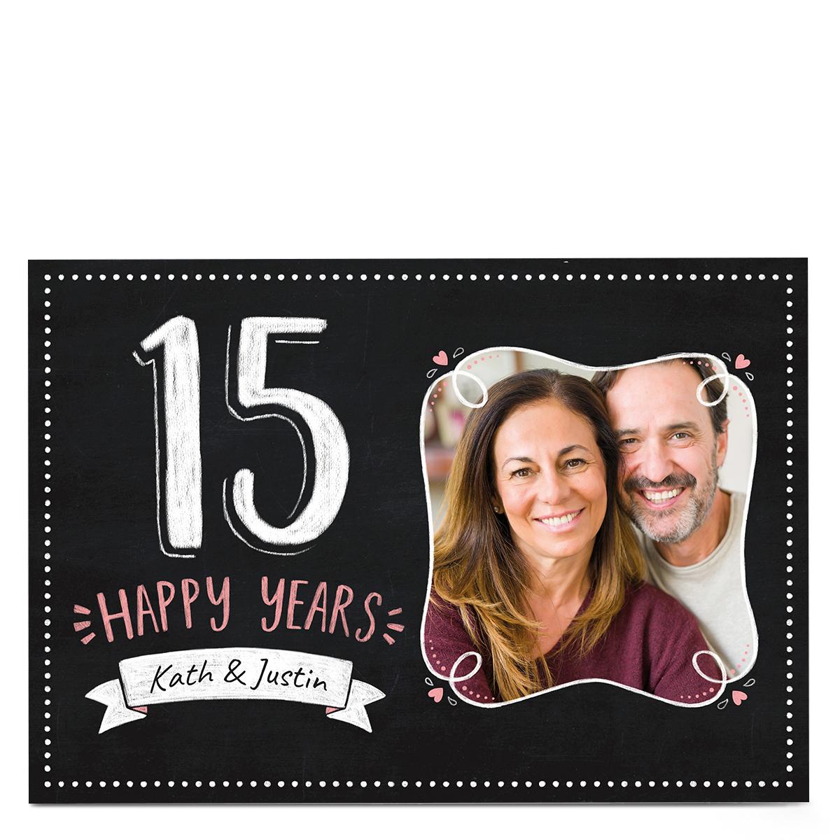 Photo Anniversary Card - 15 Happy Years