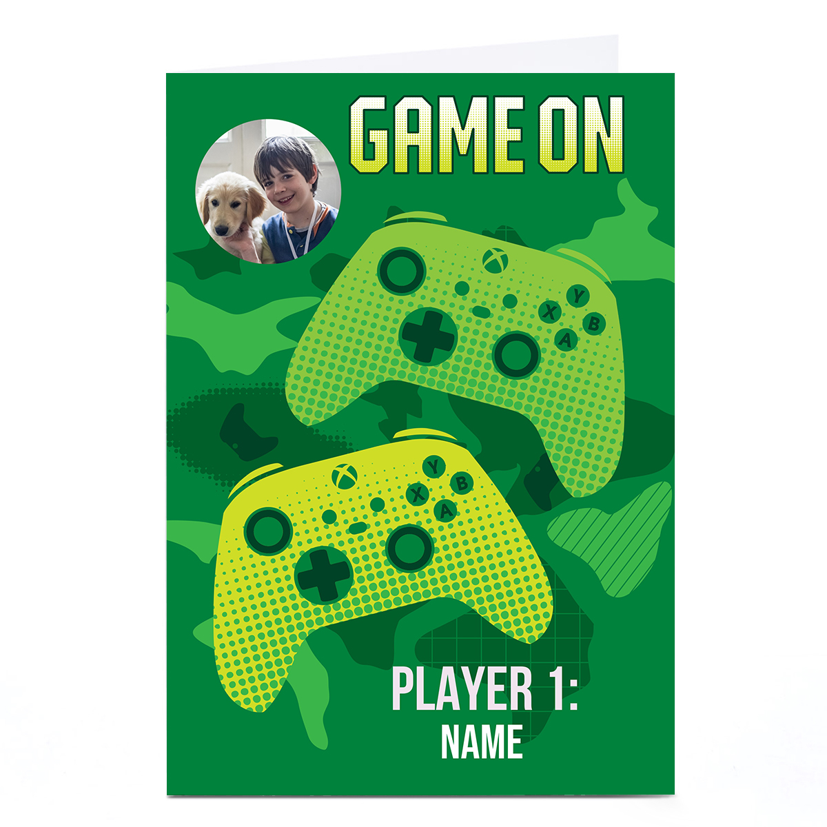 Personalised Birthday Card - Minecraft Photo Upload, Any Name
