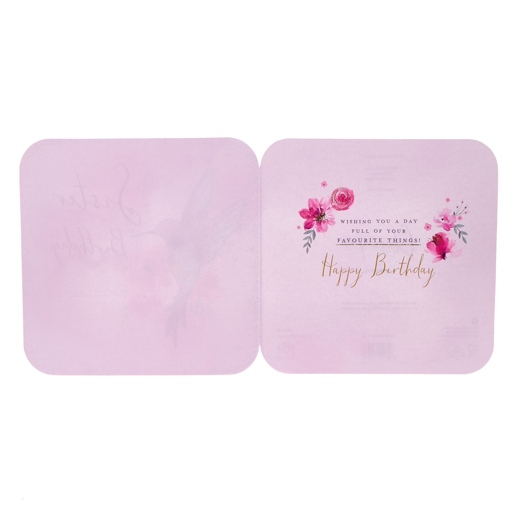 Sister Hummingbird Birthday Card