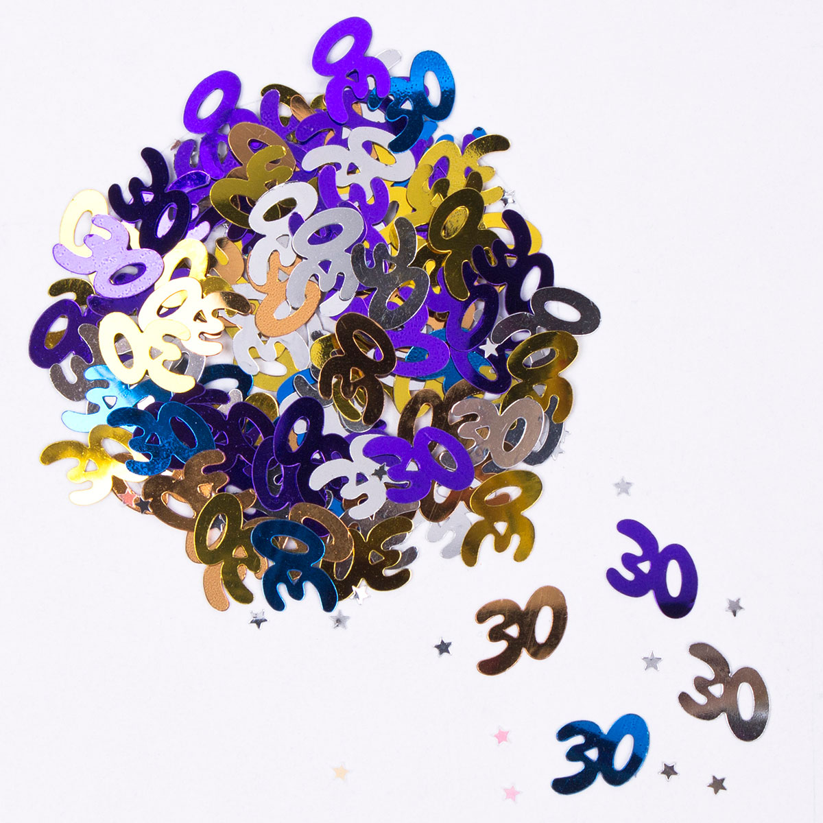 Multicoloured Age 30 Foil Table Confetti
