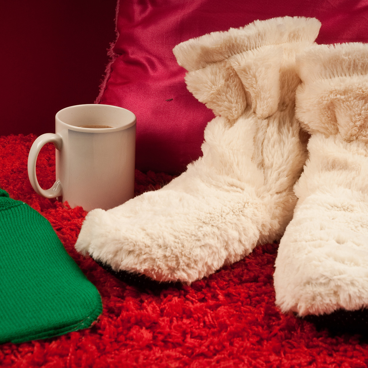 Cozy Boots Microwavable Slippers Fits Size 3-7