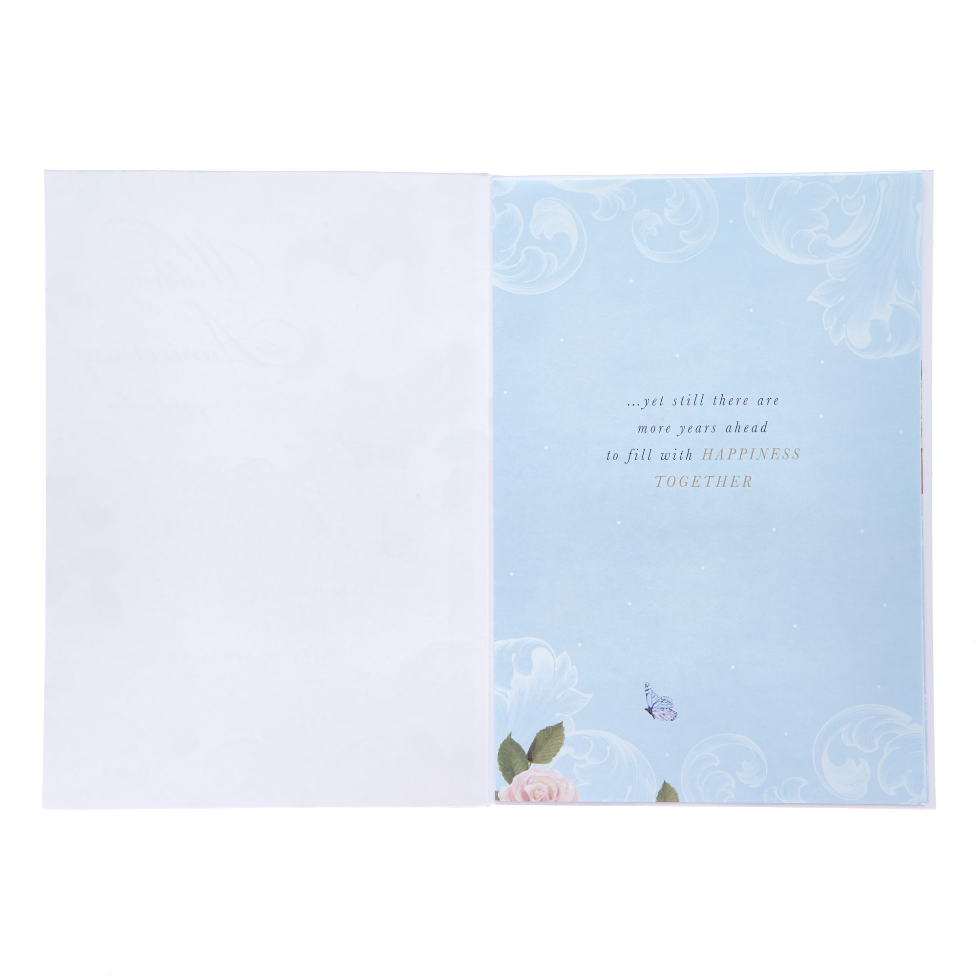 Swans With Special Wishes Wedding Anniversary Card