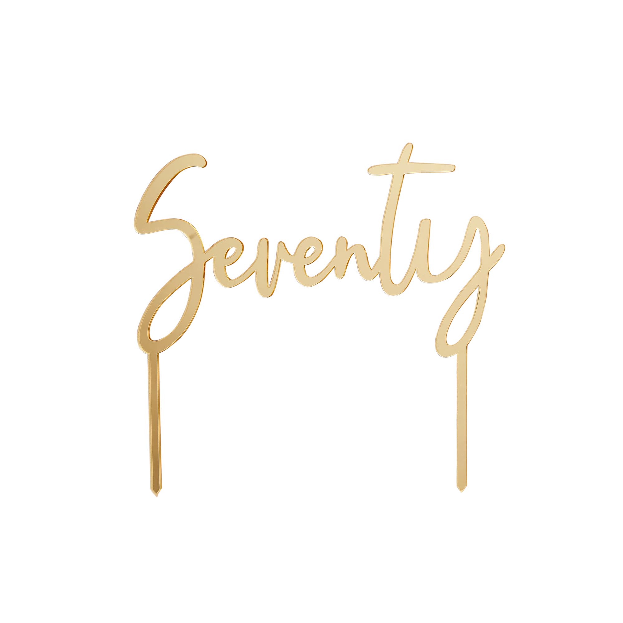 Gold Special Age Acrylic Cake Topper - Choose Your Milestone