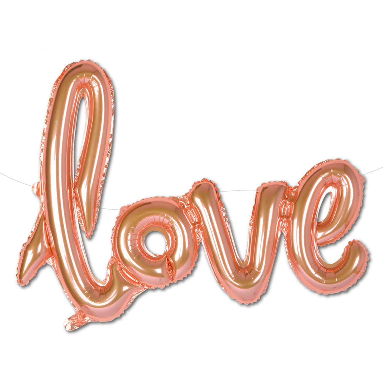 Love Rose Gold Air-Fill letter Balloon