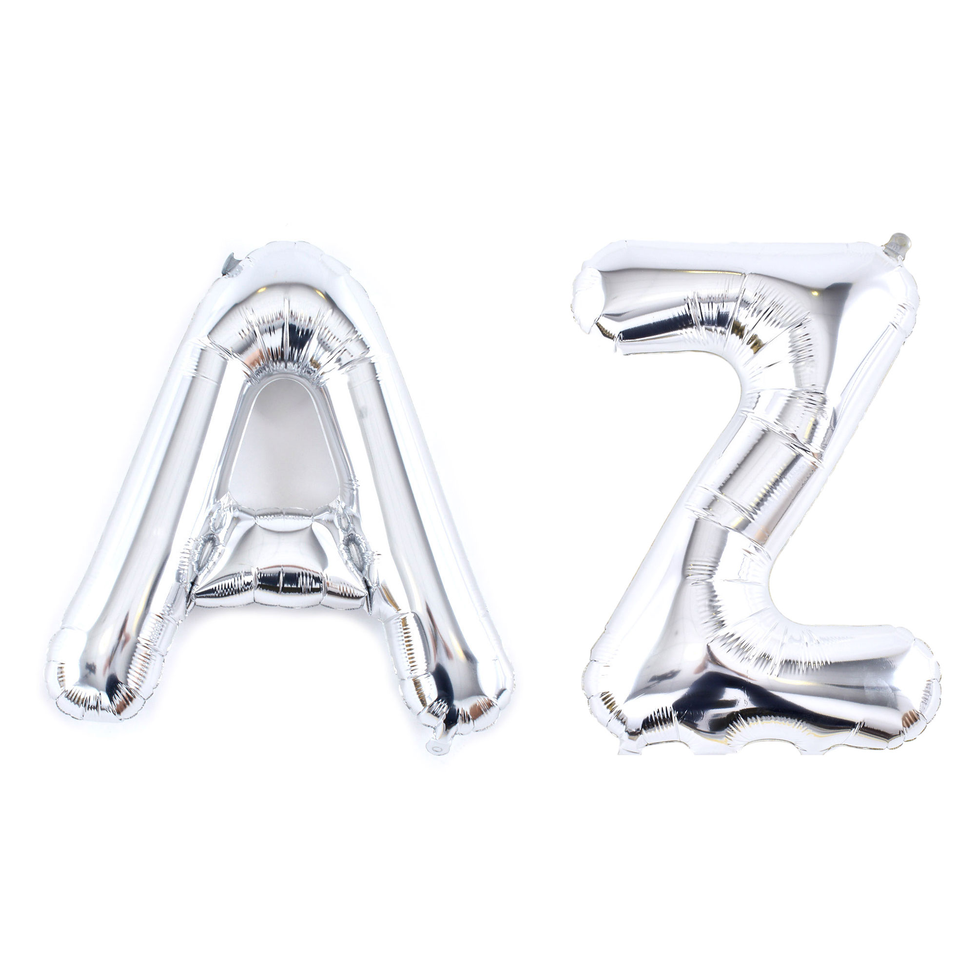 Silver Air-Inflated Letter Balloon - Choose From A-Z