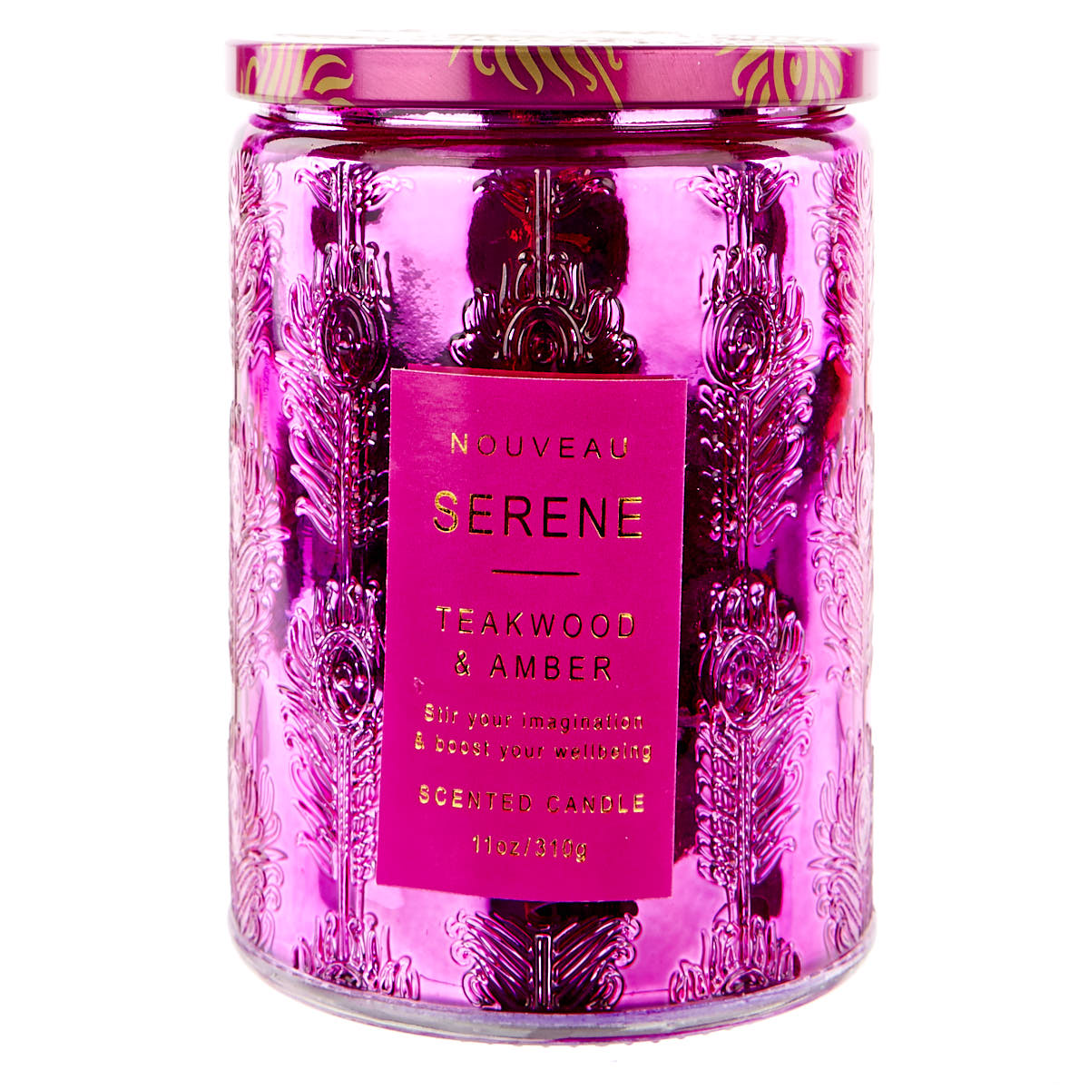 Nouveau Serene Teakwood & Amber Scented Candle