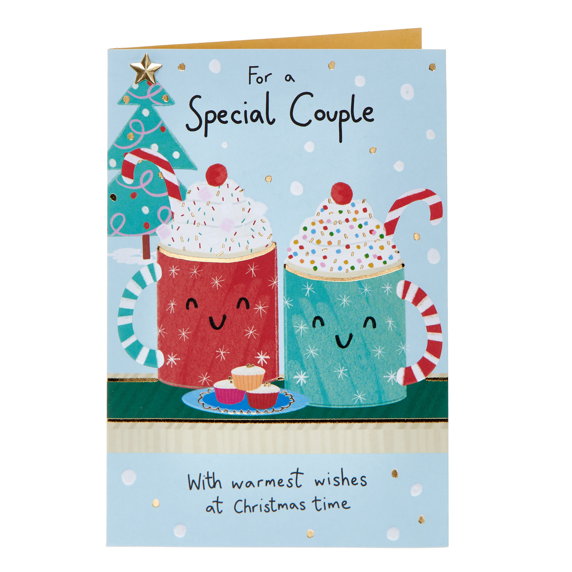 Special Couple Full of Treats Christmas Card