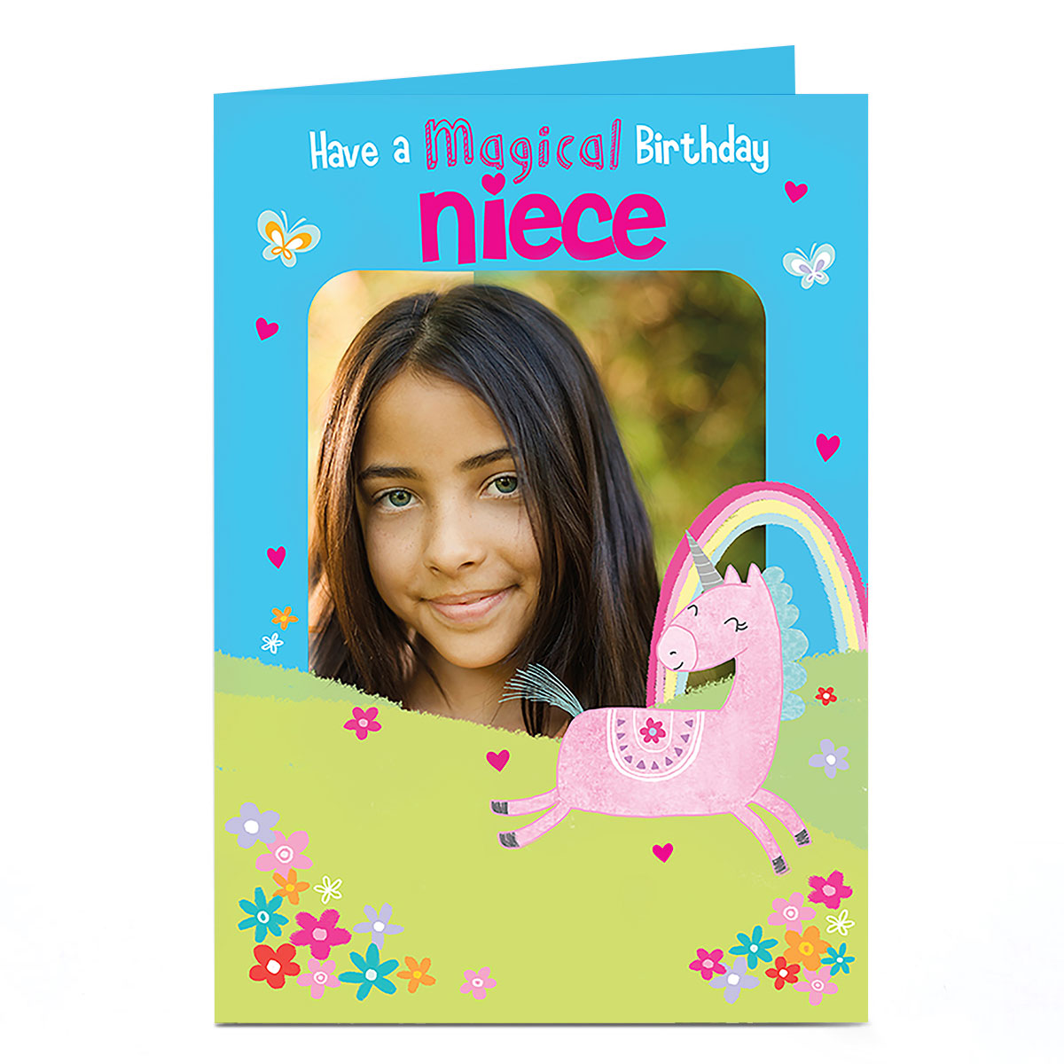 Photo Birthday Card - Niece, Magical Birthday