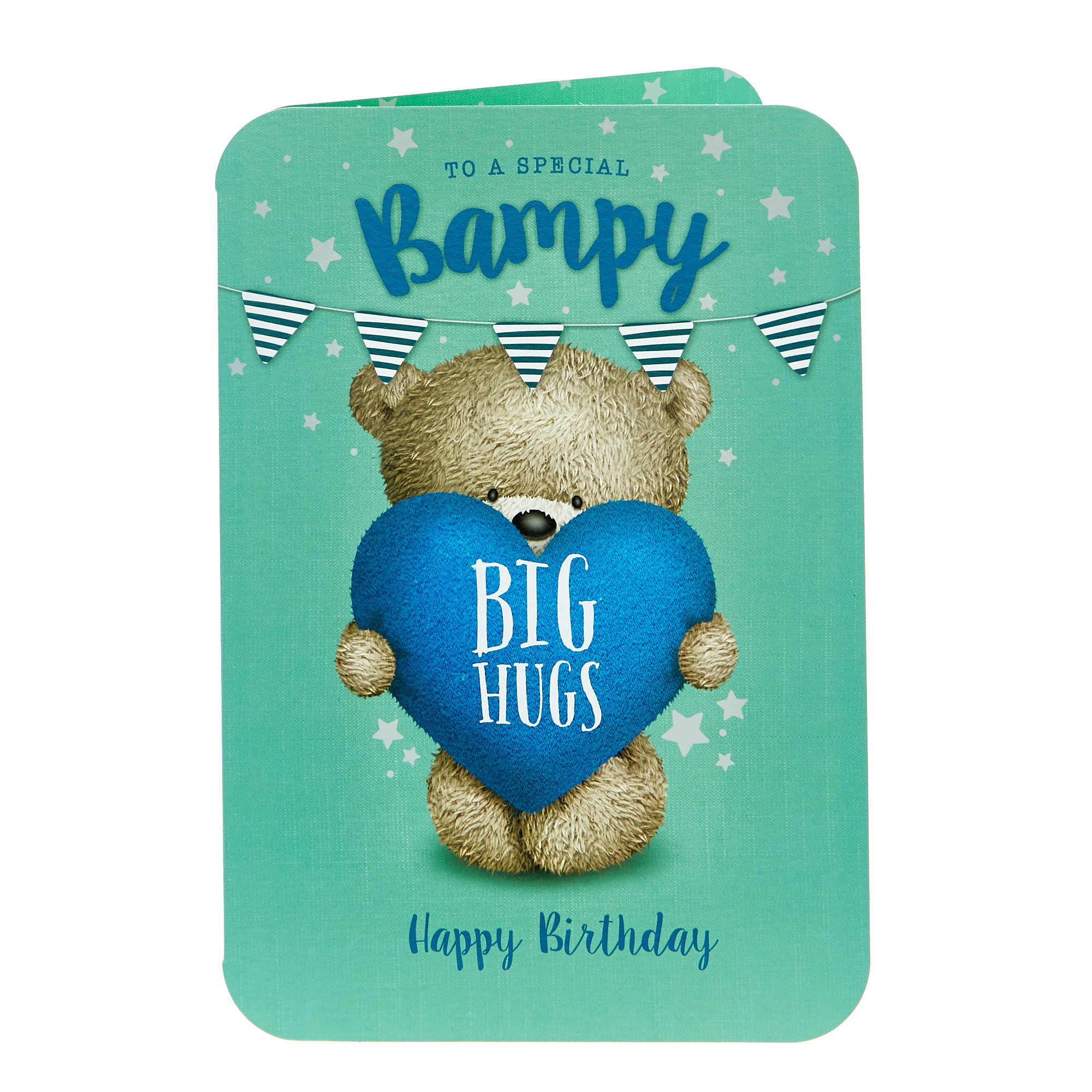 Hugs Bear Birthday Card - Bampy