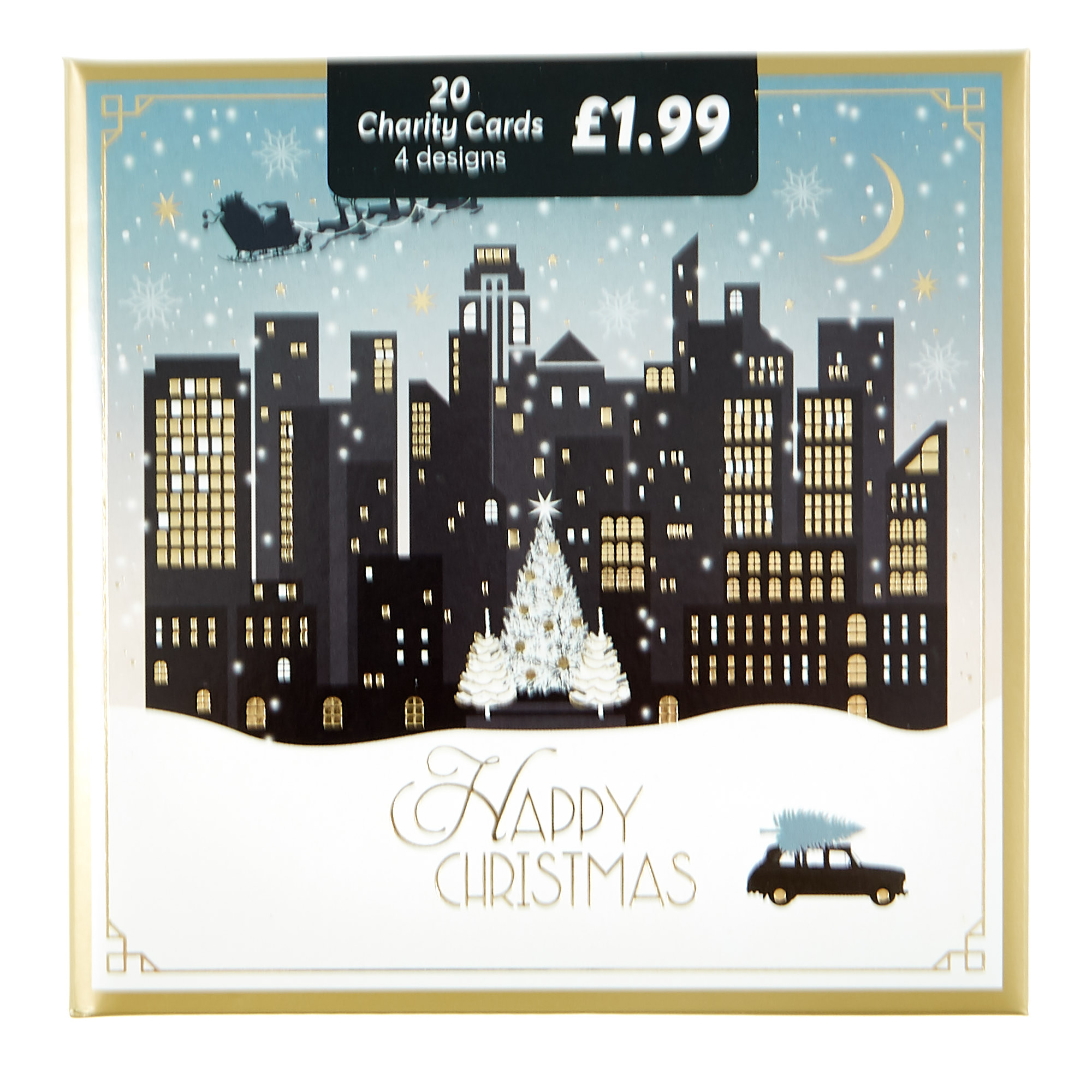 20 Charity Christmas Cards - Art Deco (4 Designs)