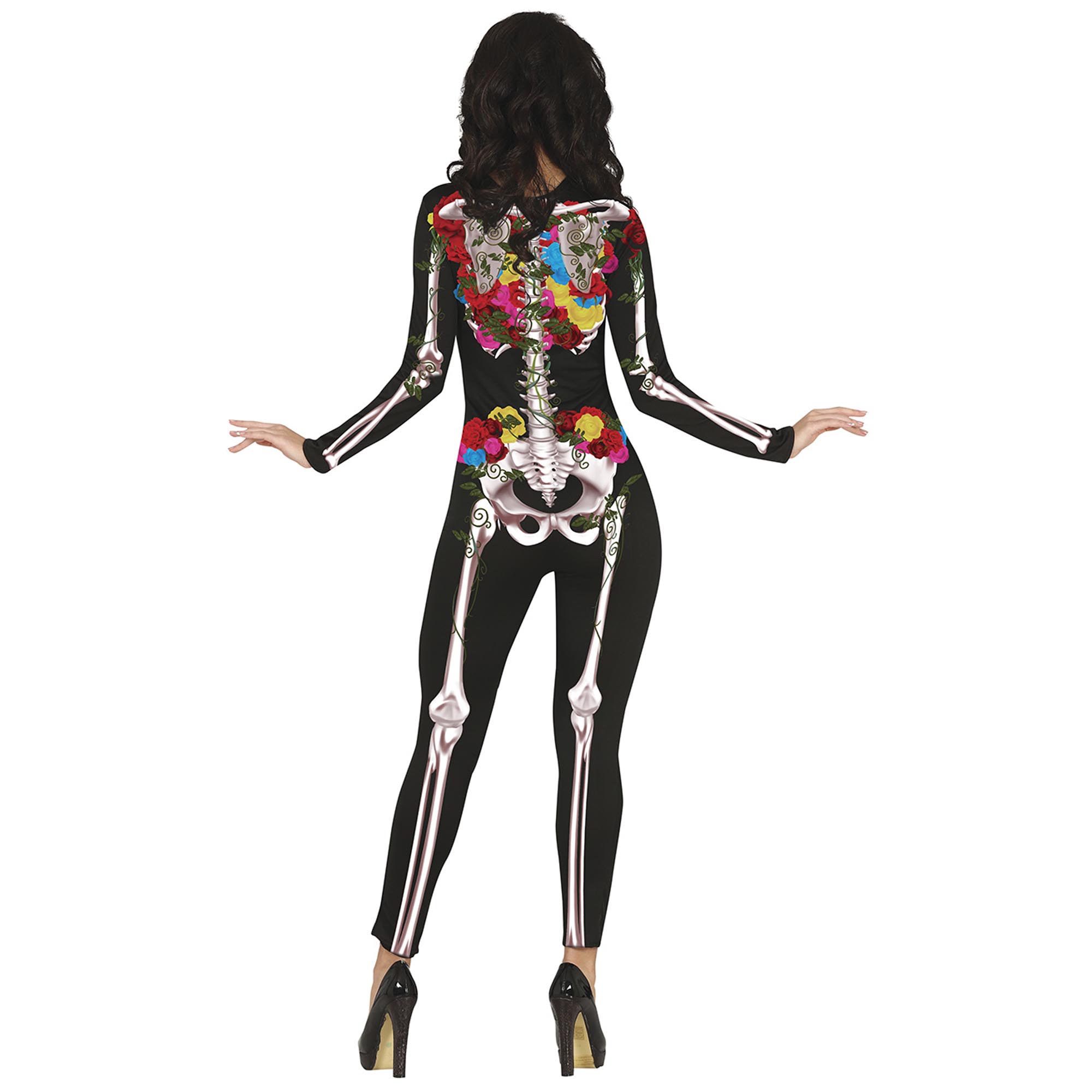 Colourful Skeleton Adult Fancy Dress Costume