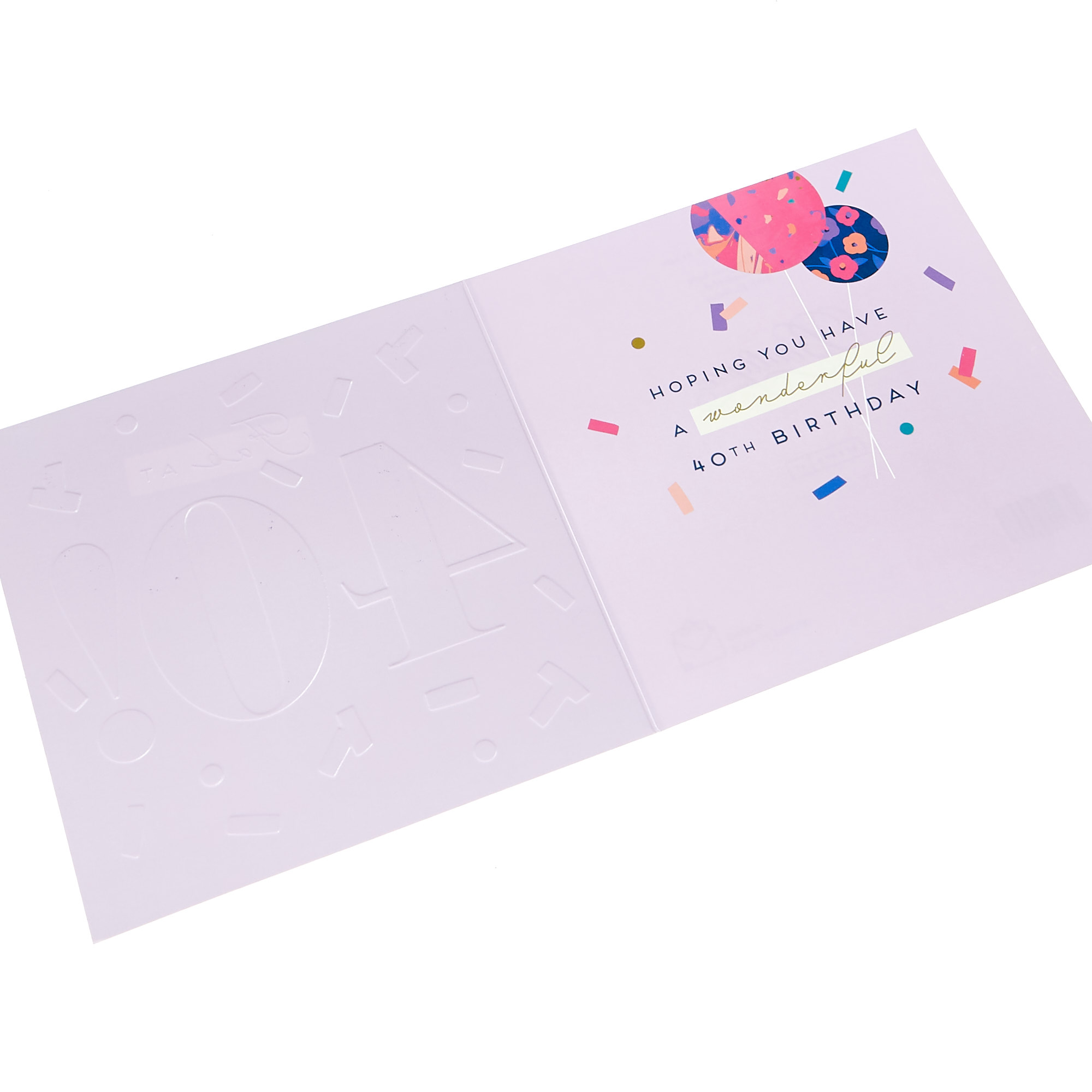 Buy Boutique 40th Birthday Card - Fab Confetti for GBP 1.49 | Card ...