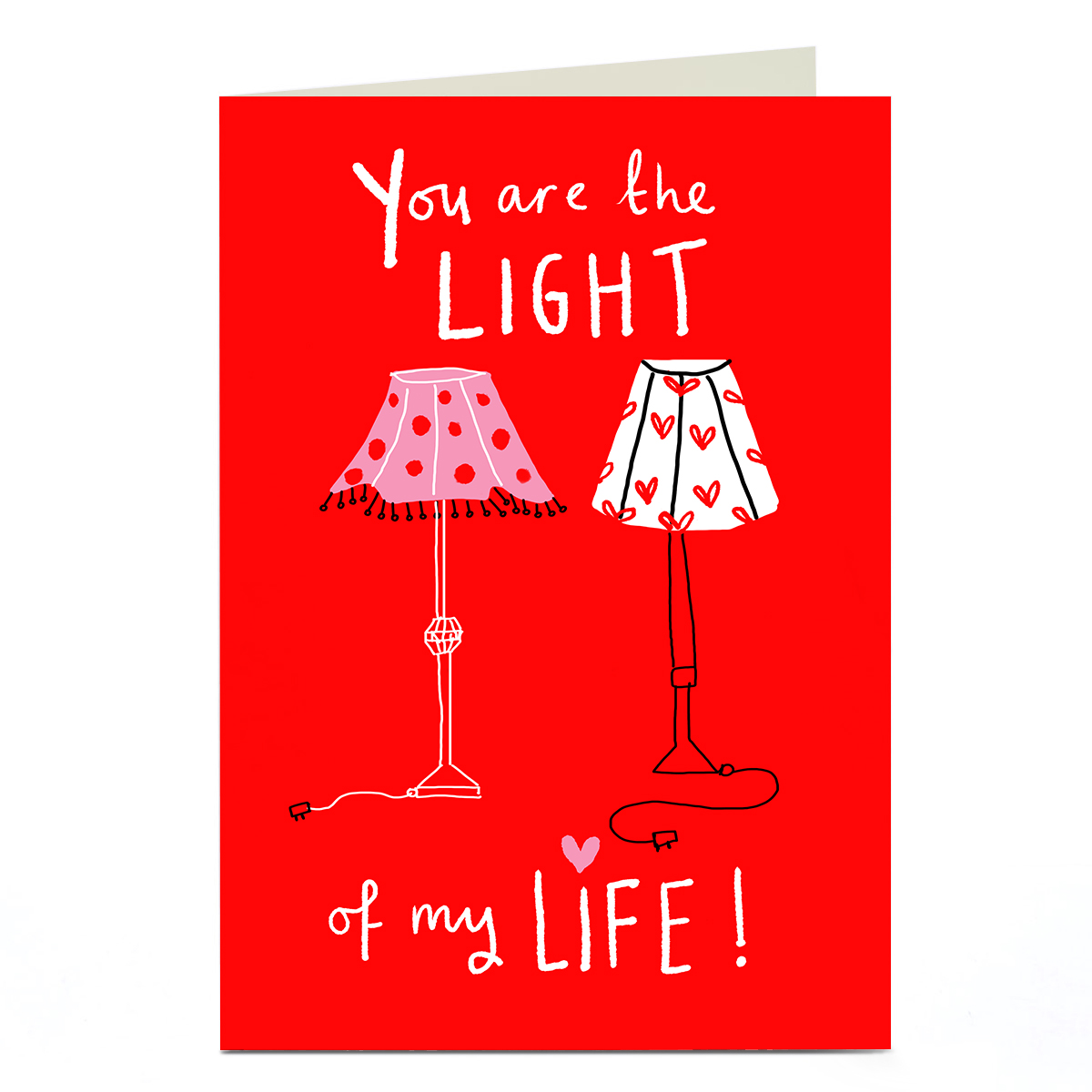 Personalised Lindsay Loves To Draw Valentine's Day Card - Light of my Life