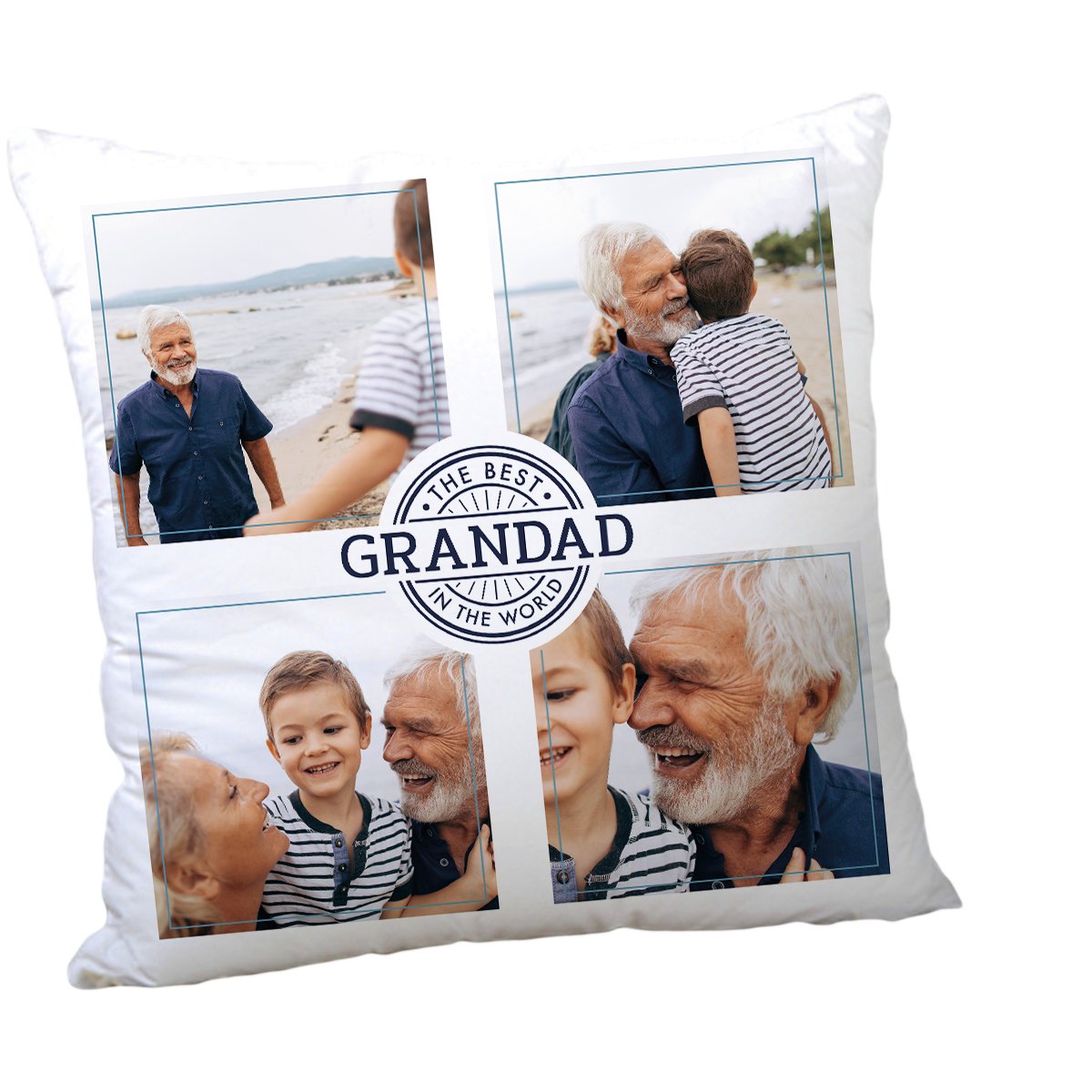 Personalised Father's Day Photo Cushion - The Best In The World