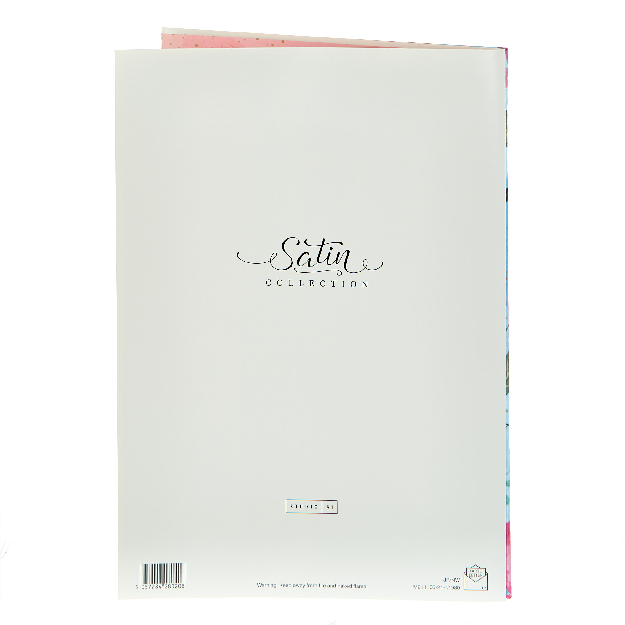 Satin Collection Mother's Day Card - Floral Border