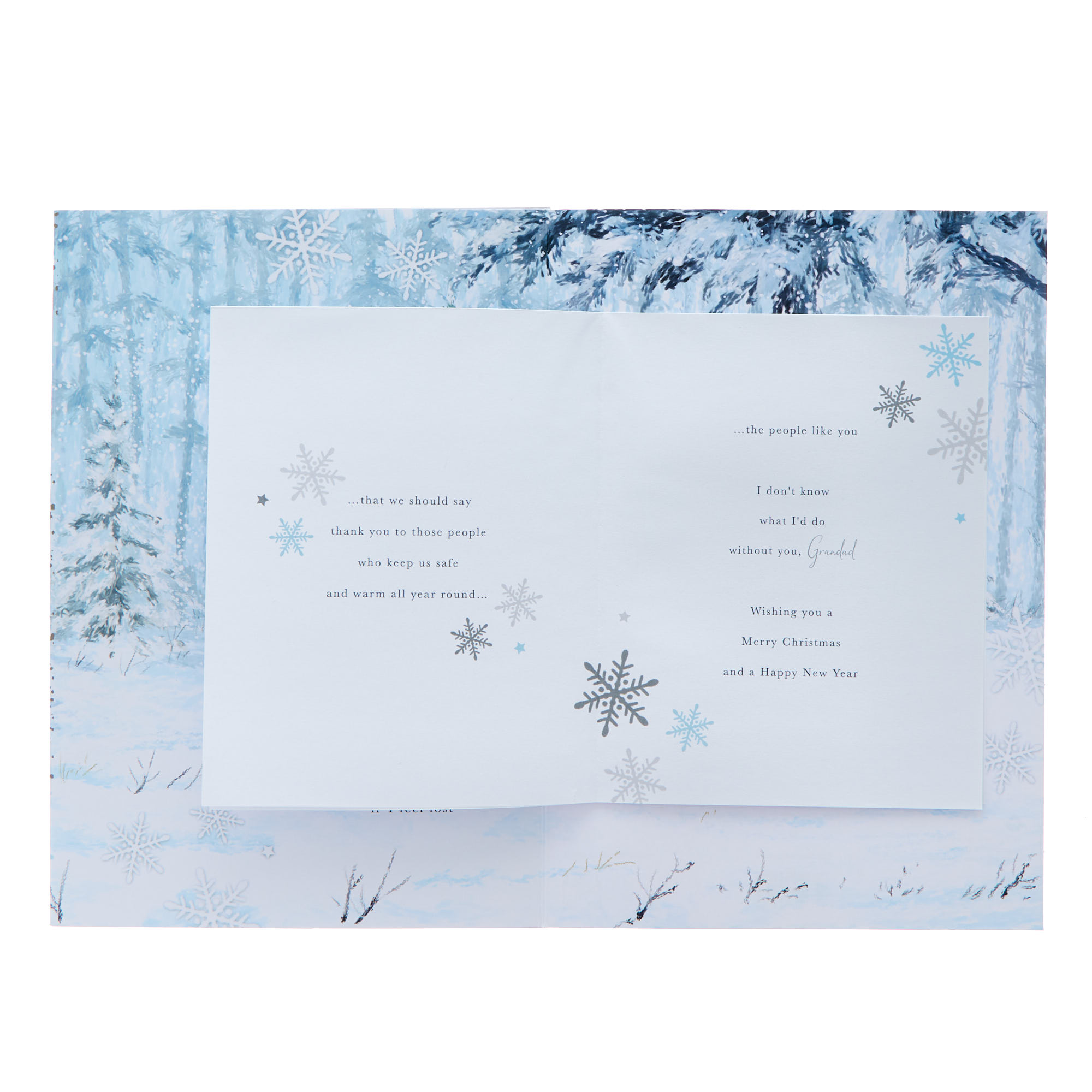 For A Grandad Who's Always There Christmas Card