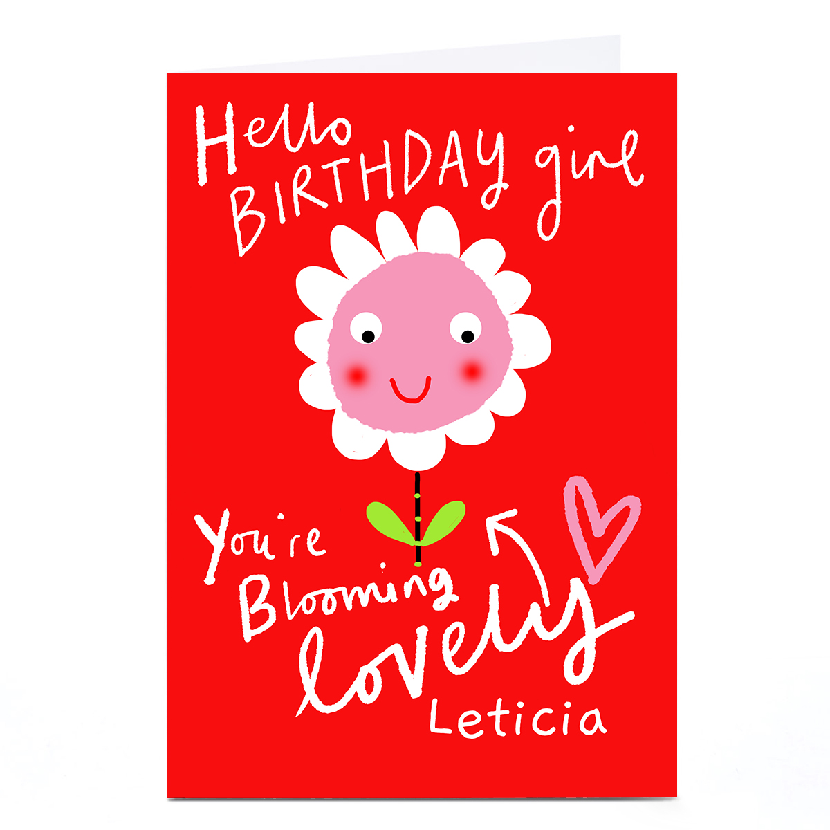 Personalised Lindsay Kirby Birthday Card - You're Blooming Lovely