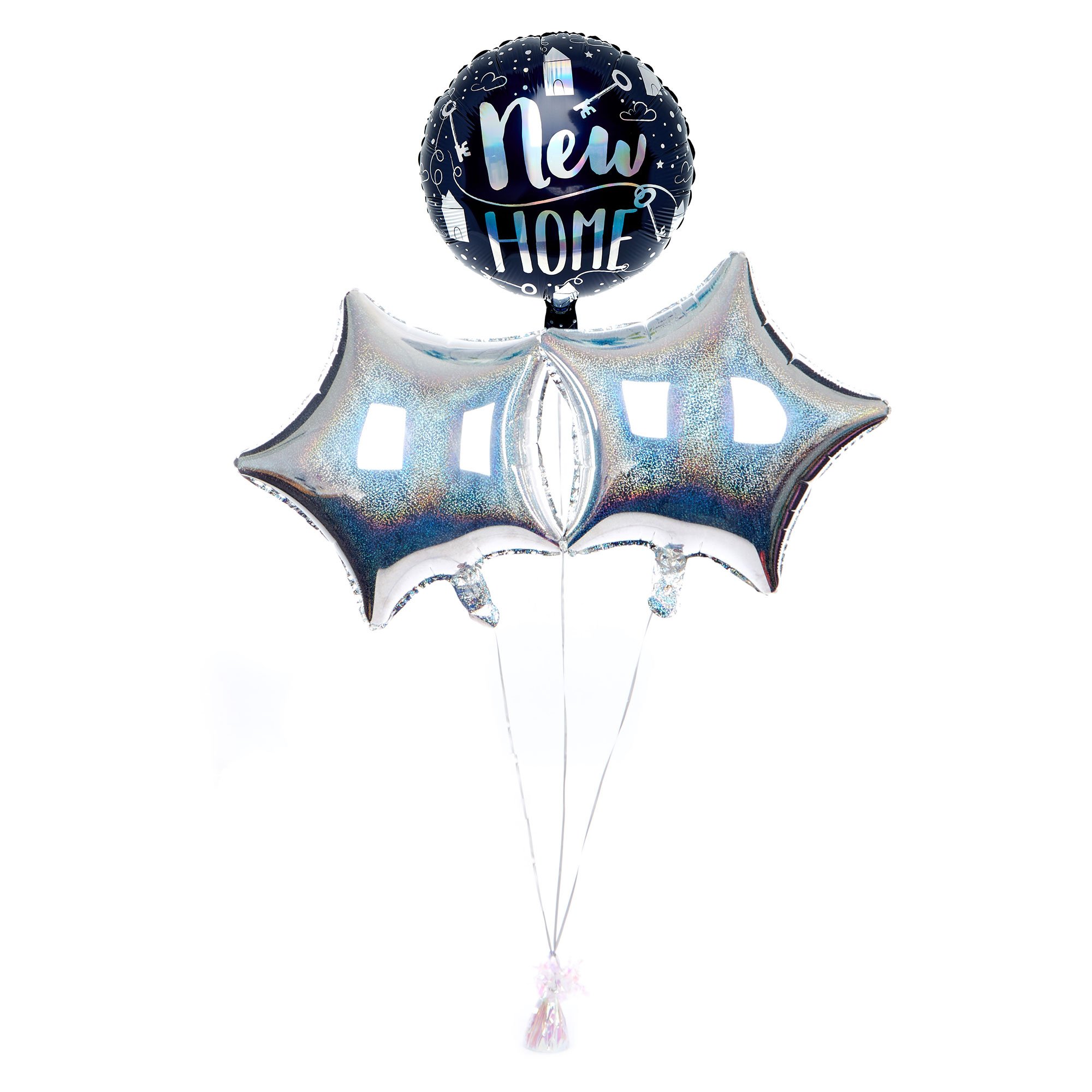 New Home Balloon Bouquet - DELIVERED INFLATED!