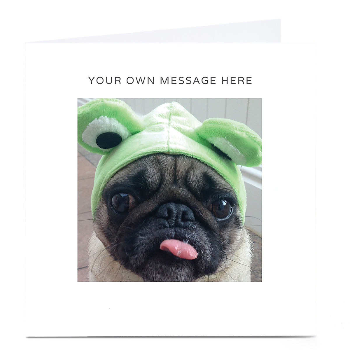Personalised Card - Frog Pug