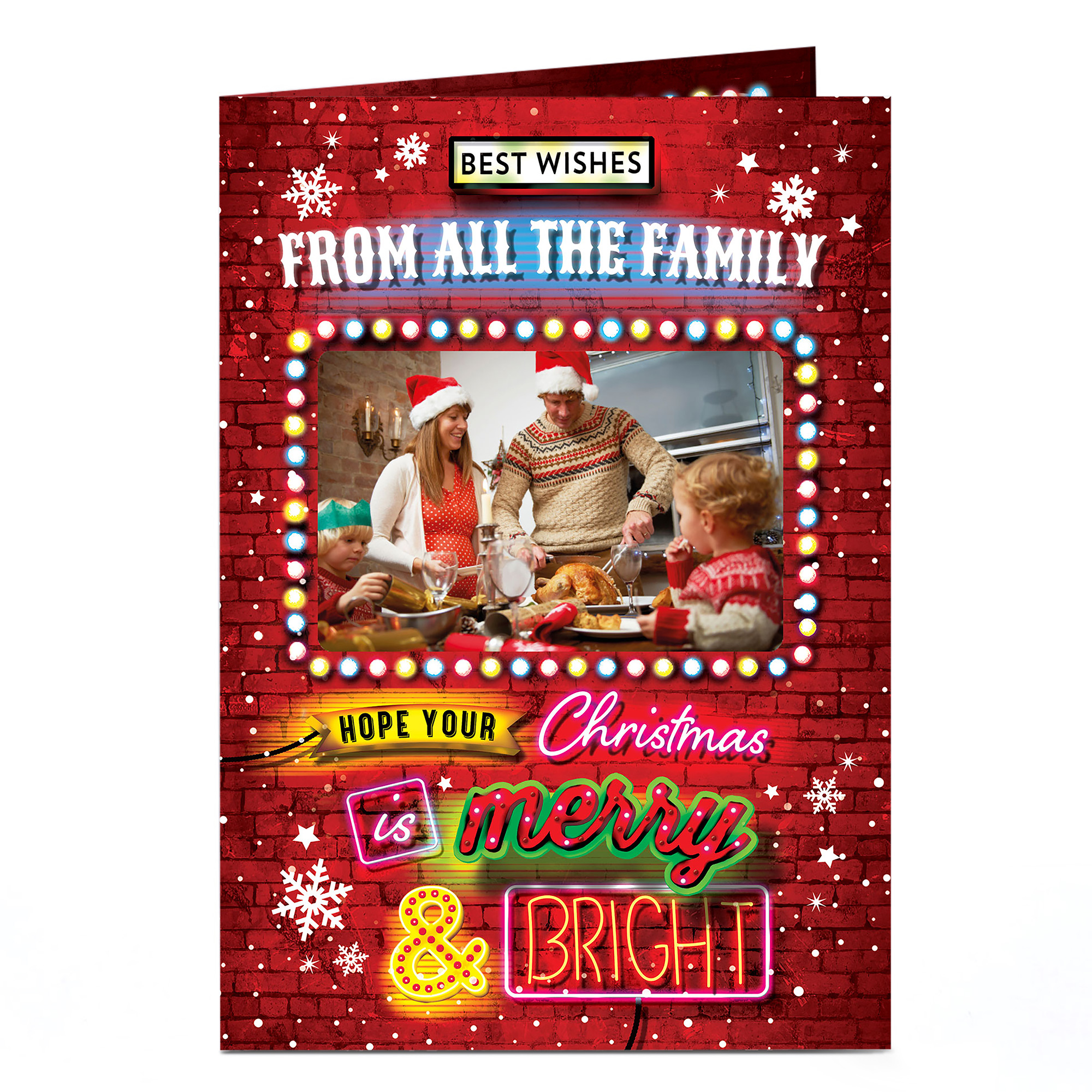 Photo Christmas Card - Merry & Bright