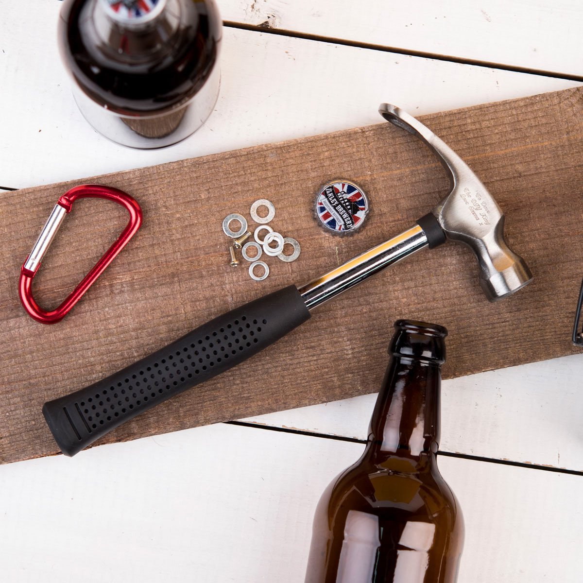 Personalised Engraved Hammer & Bottle Opener