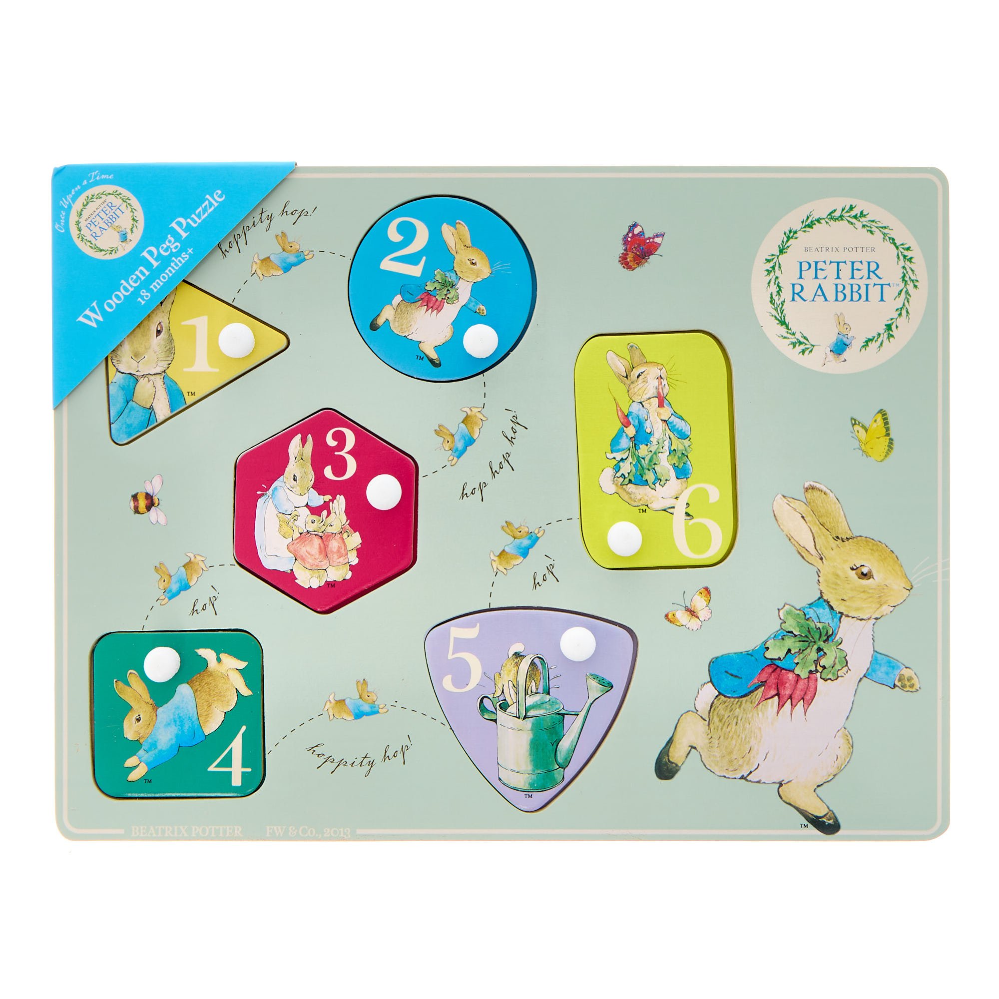 Peter Rabbit Wooden Peg Puzzle