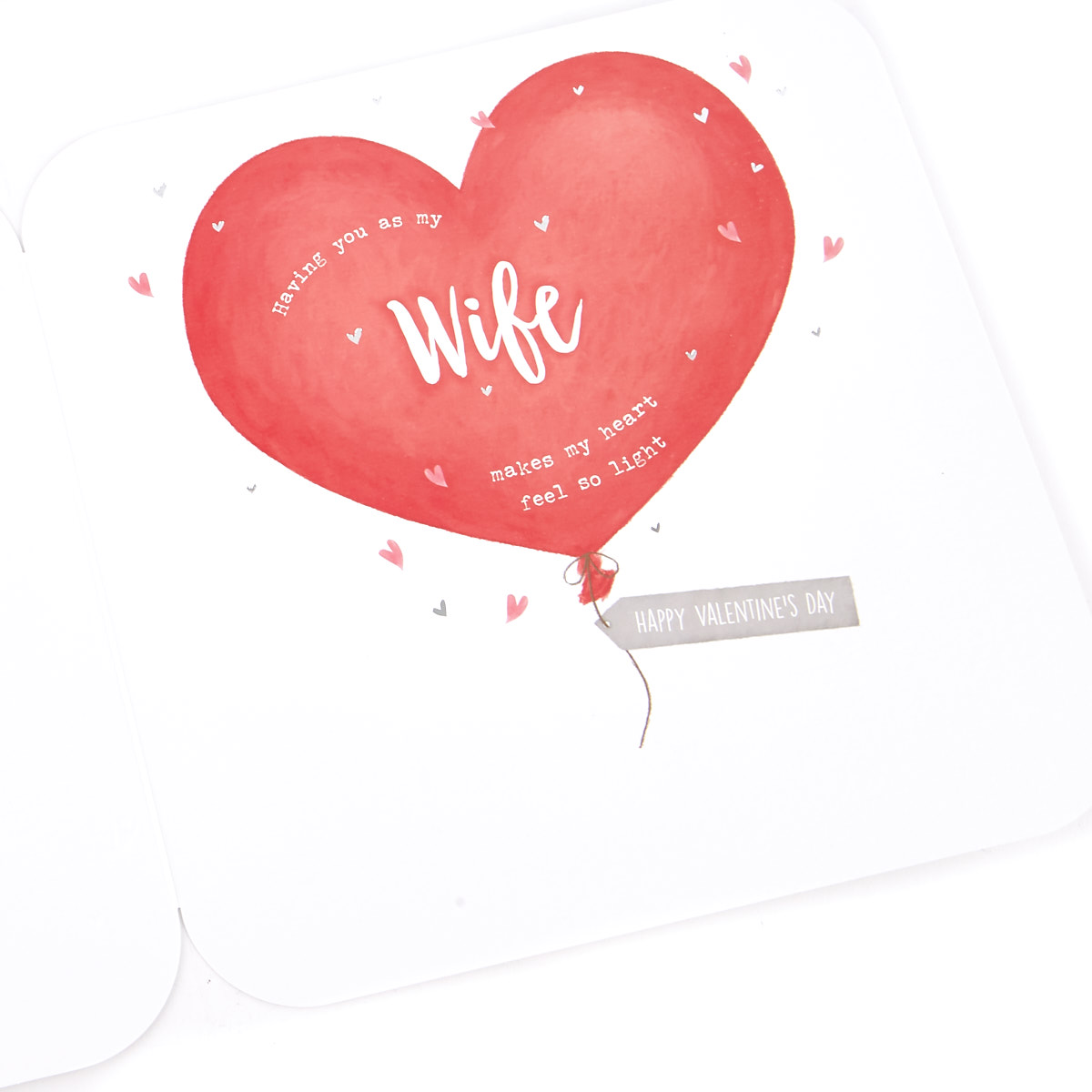 Platinum Collection Valentine's Day Card - Wonderful Wife, Grey Elephants