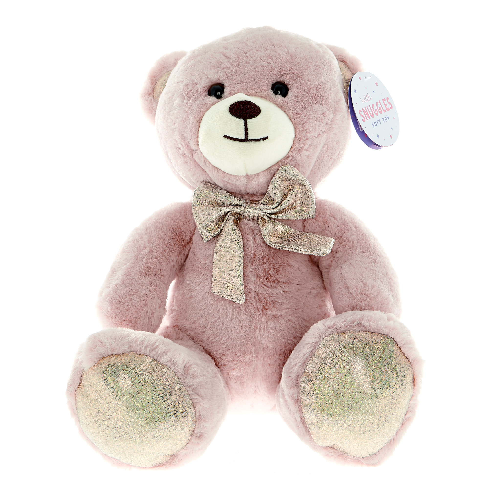 Pink Fluffy Bear Soft Toy 