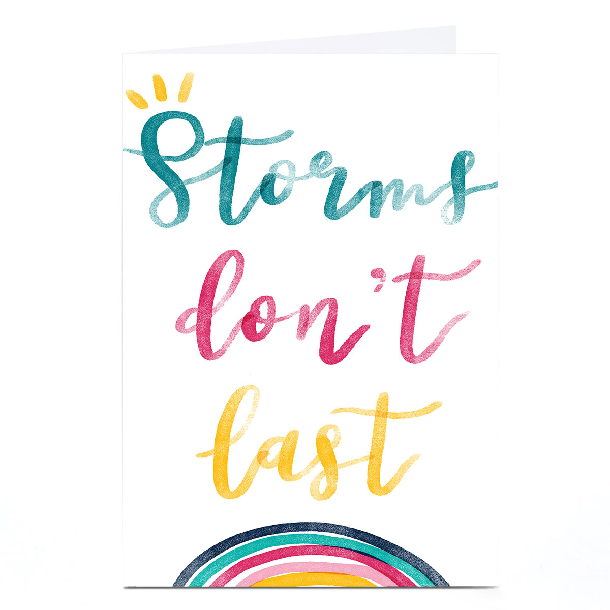 Personalised  Emma Valenghi Card - Storms Don't Last