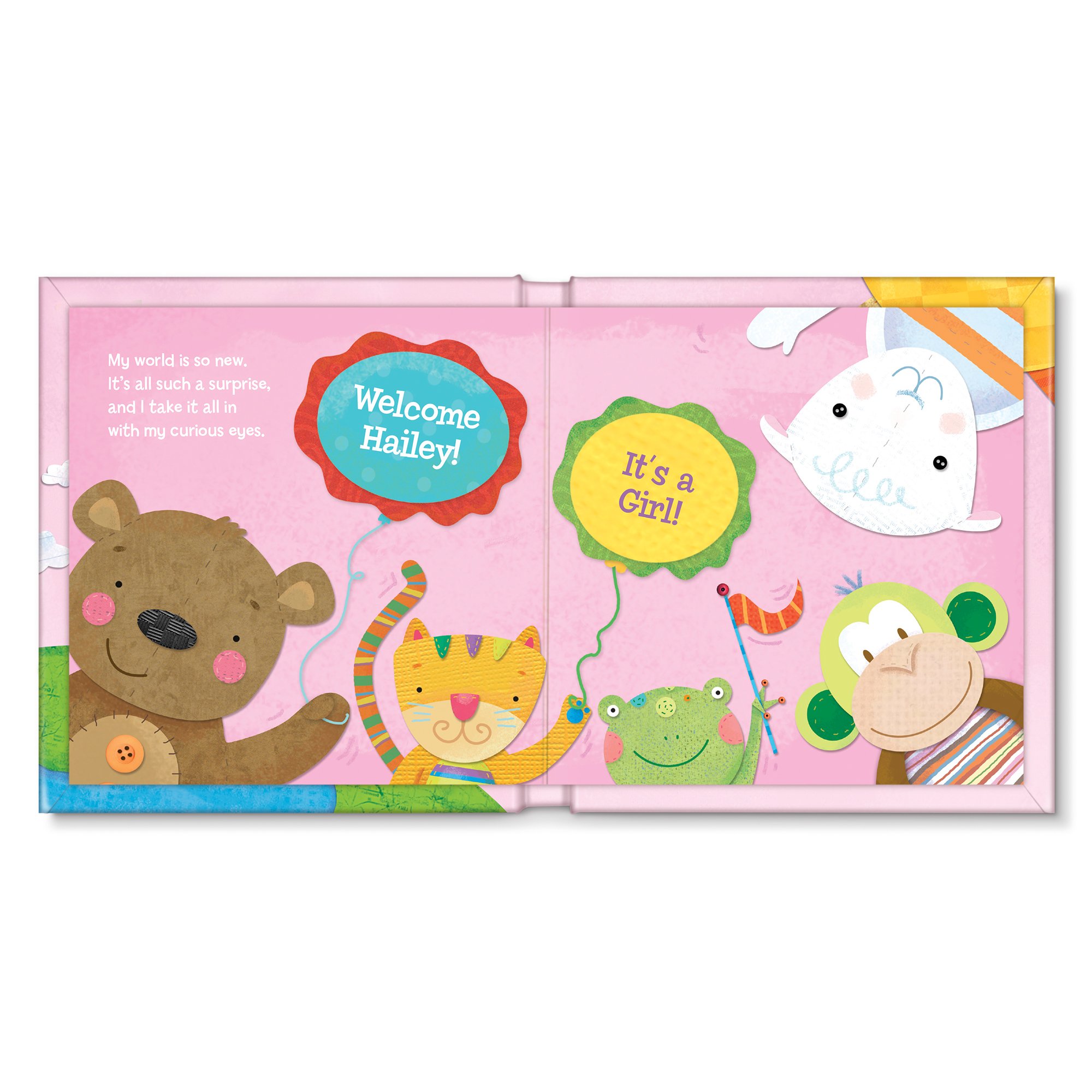 Hello World! Personalised Pink Storybook