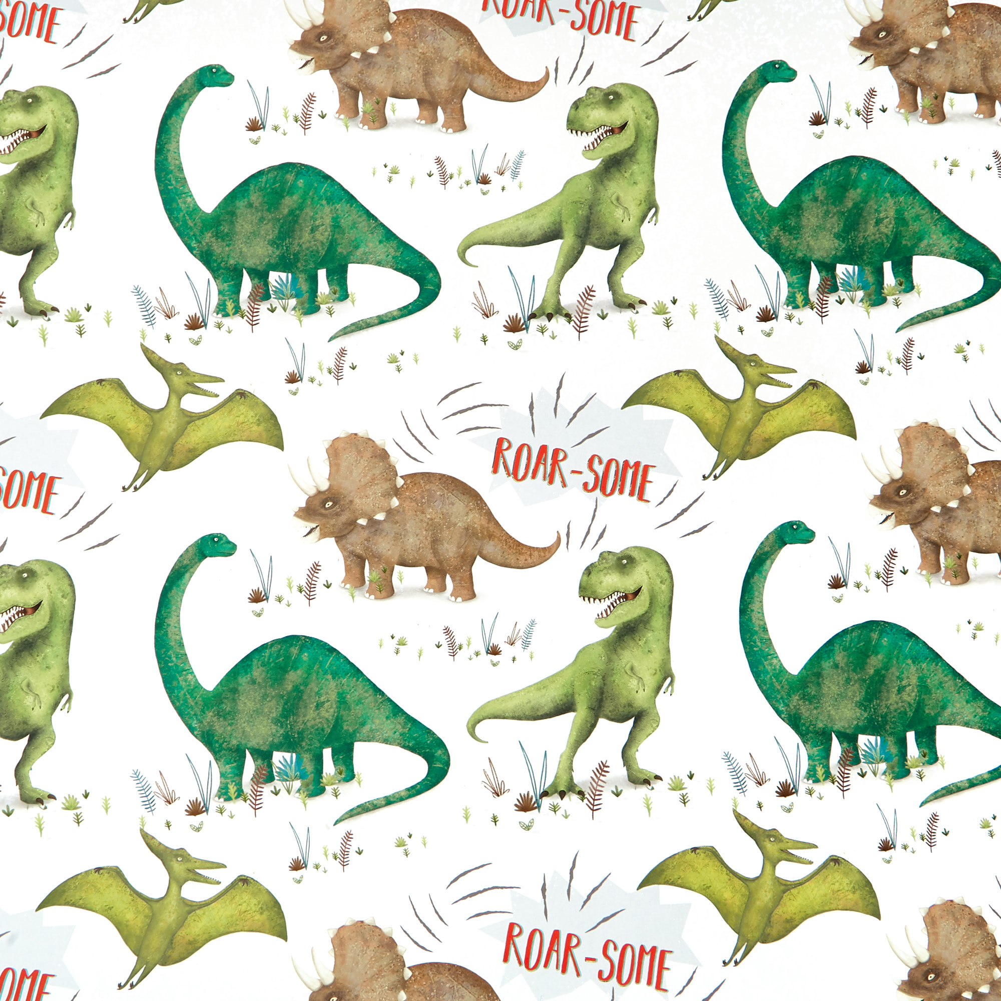 Dinosaur Wrapping Paper - 1 Sheet