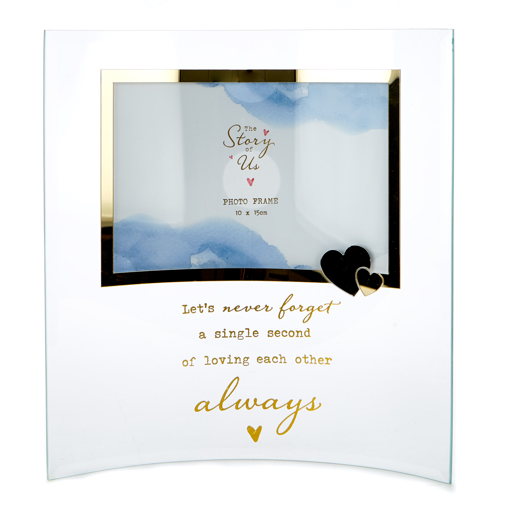Story Of Us Valentine's Day Glass Photo Frame