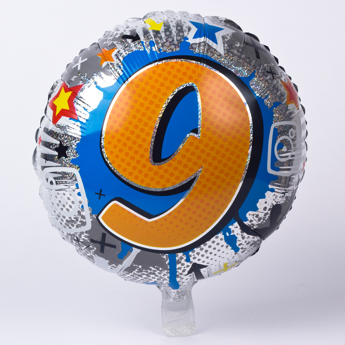 Paint Splash Age 9 18-Inch Foil Helium Balloon