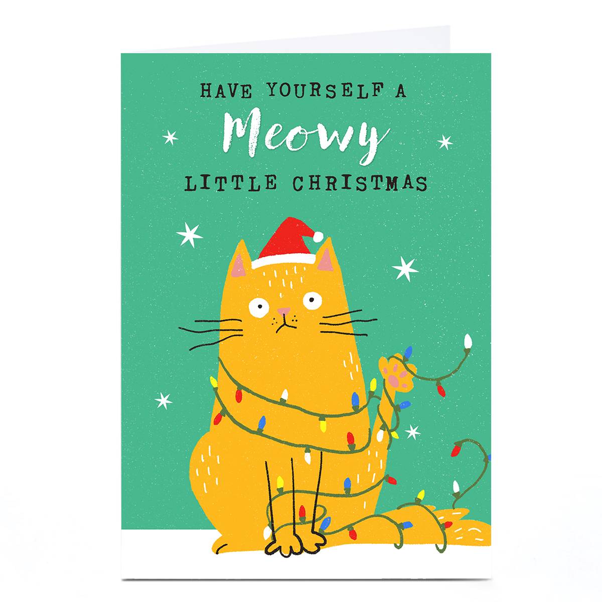 Personalised Dalia Clark Christmas Card - Meowy