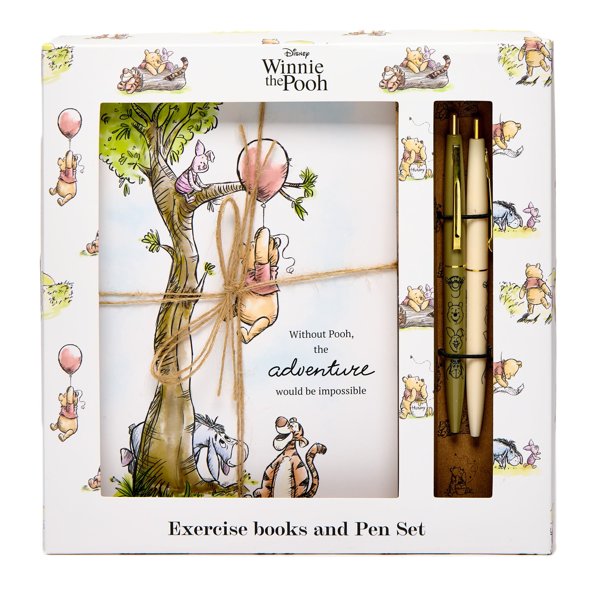 Disney Winnie The Pooh Exercise Books & Pen Set