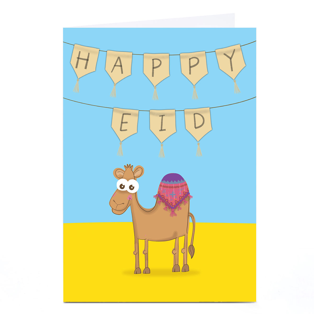 Personalised Roshah Designs Eid Card - Happy Eid Bunting