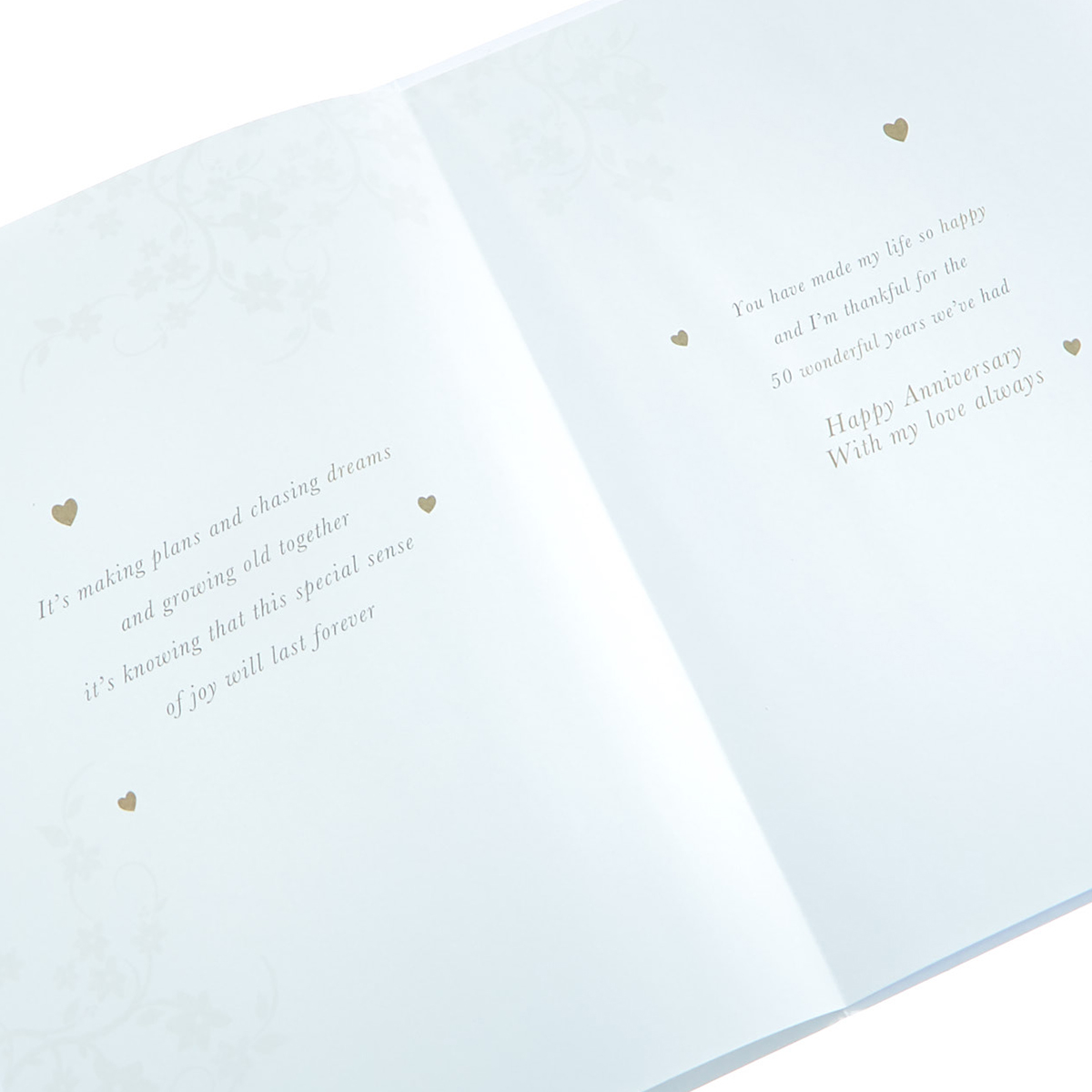 50th Anniversary Card - On Our Golden Wedding