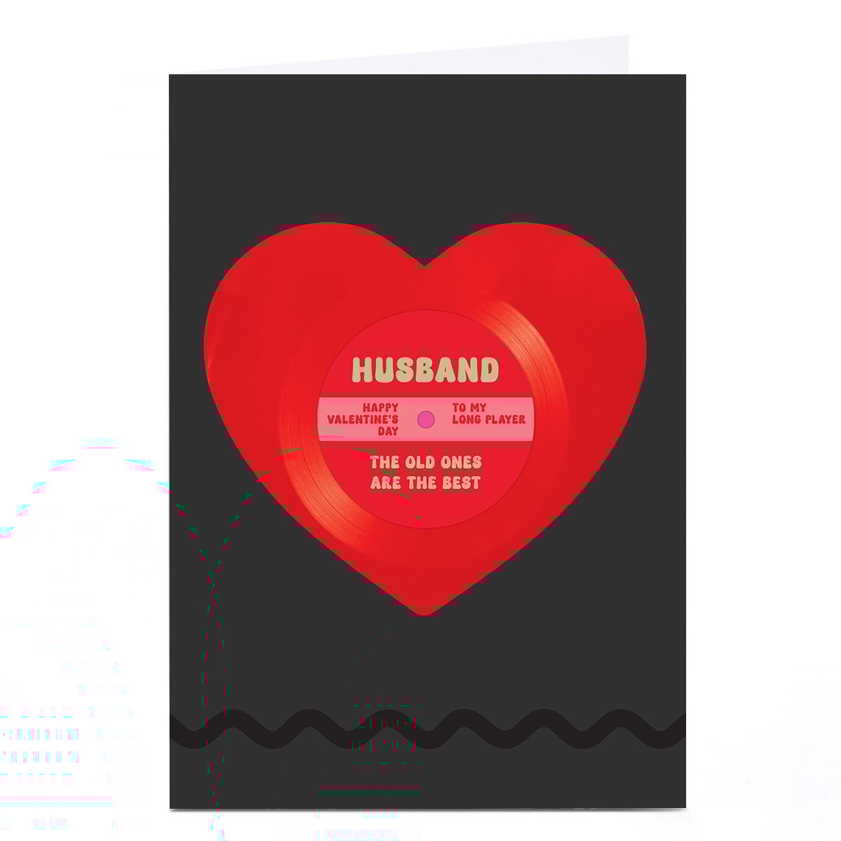Personalised Valentine's Day Card - The Best Vinyl Record, Husband