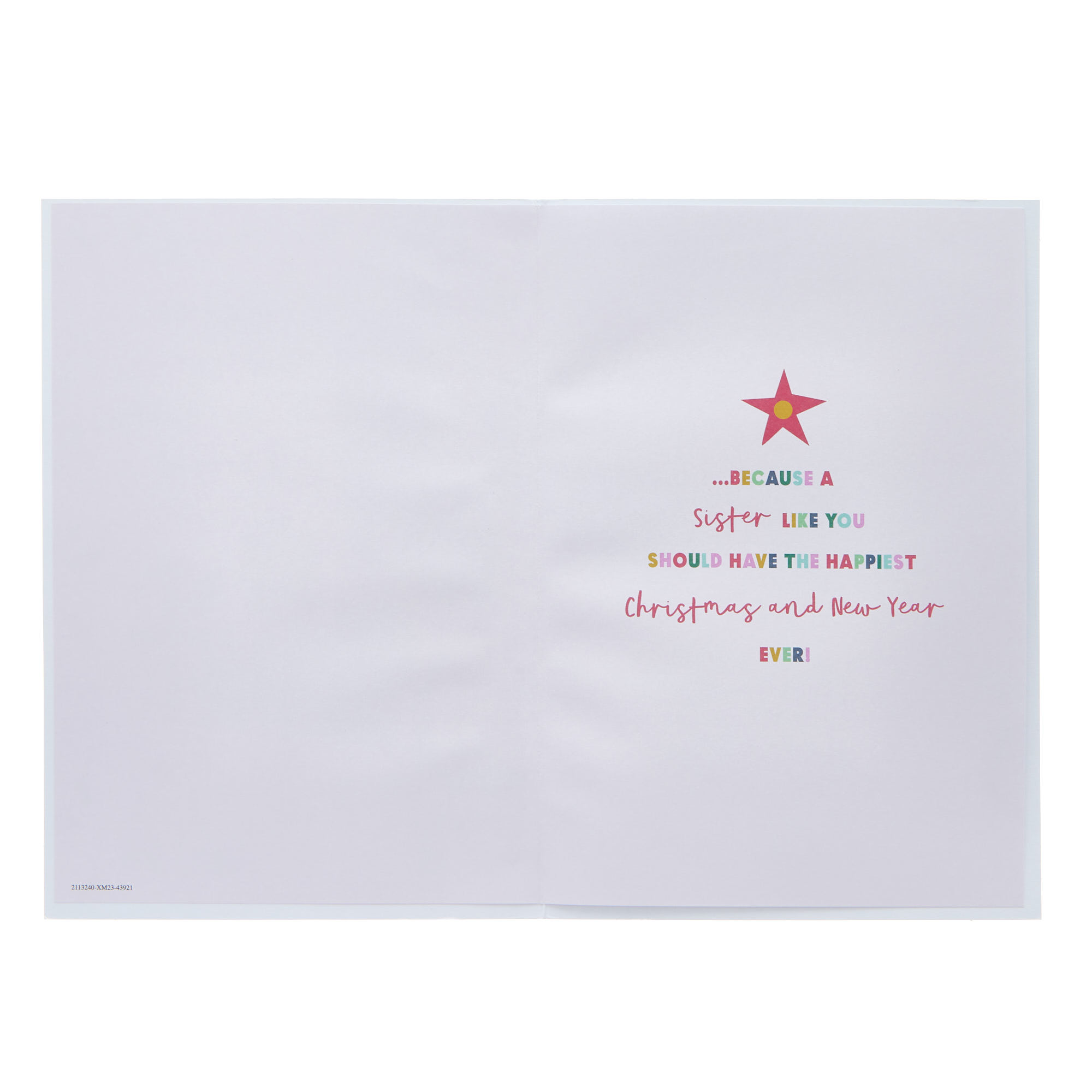 Sister Presents & Confetti Christmas Card