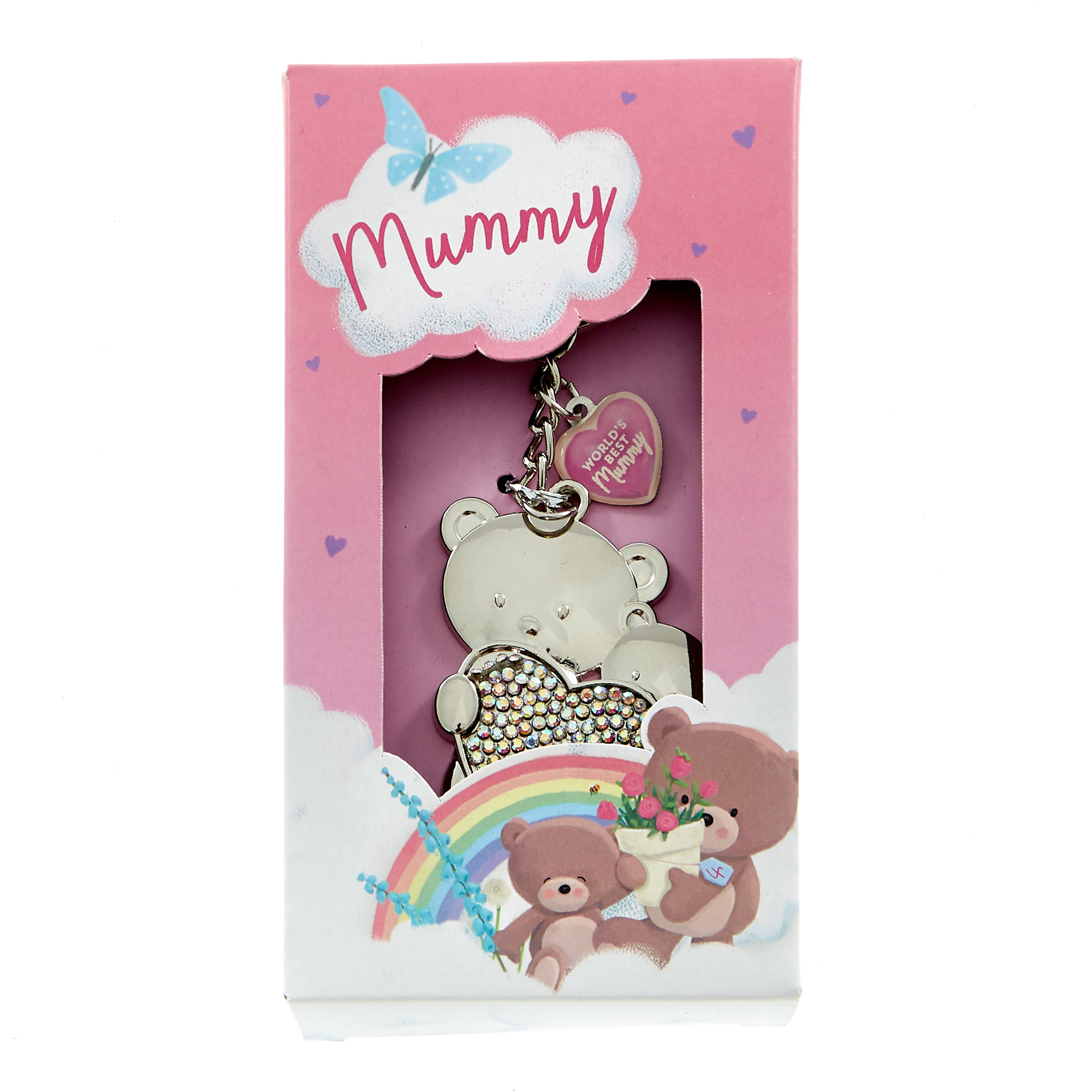 Hugs Bear World's Best Mummy Keyring