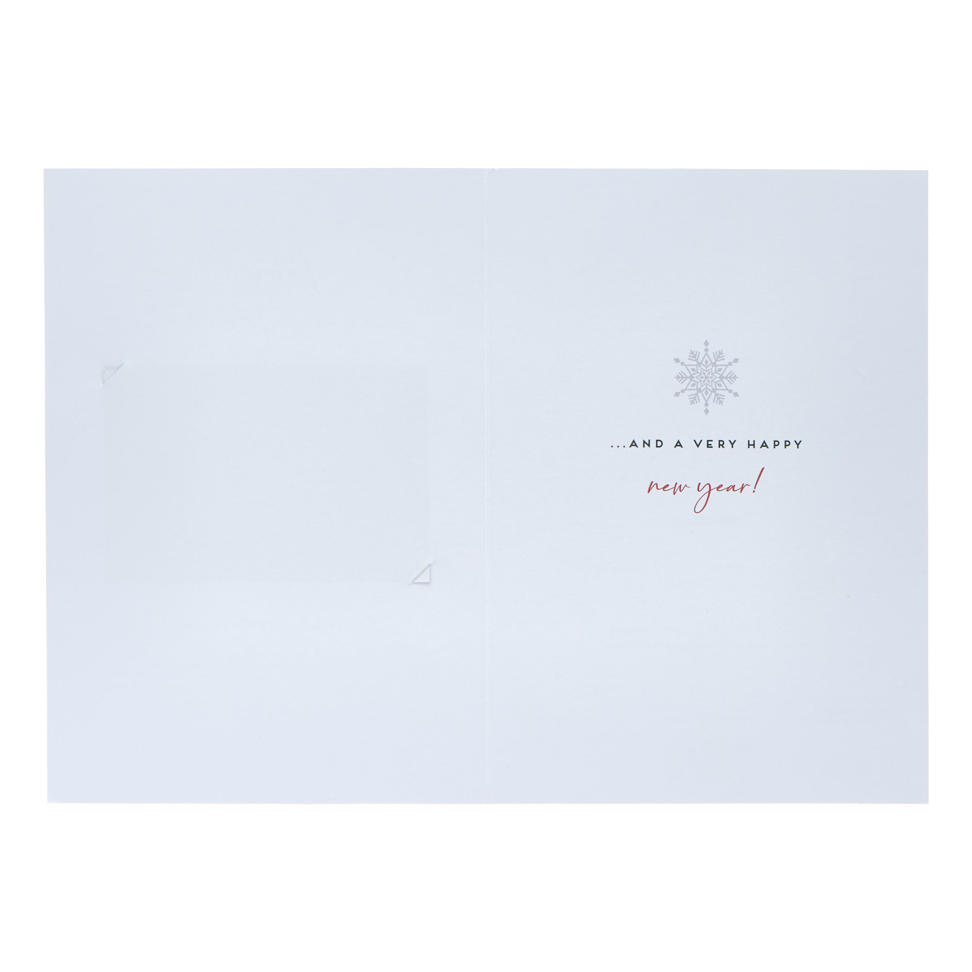 Mam & Partner Cosy Log Fire Christmas Card