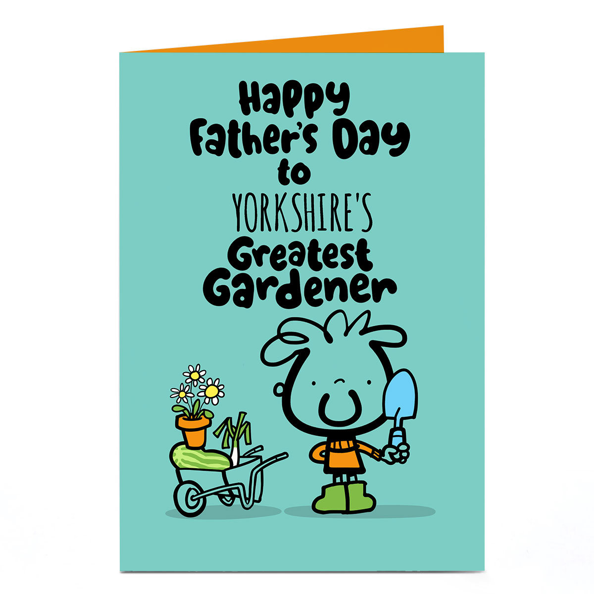 Personalised Fruitloops Father's Day Card - Greatest Gardener