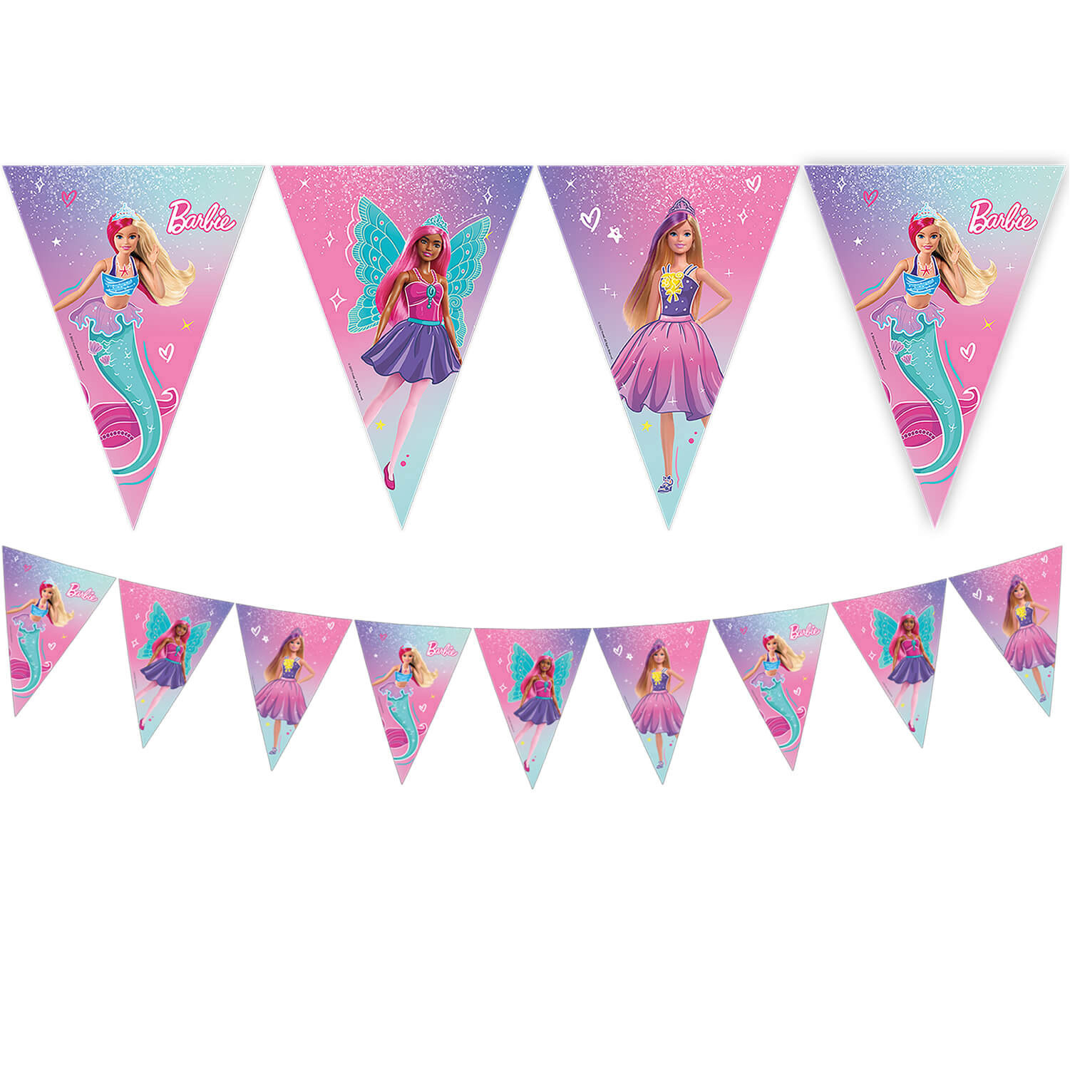 Barbie Birthday Party Tableware & Decorations Bundle - 16 Guests