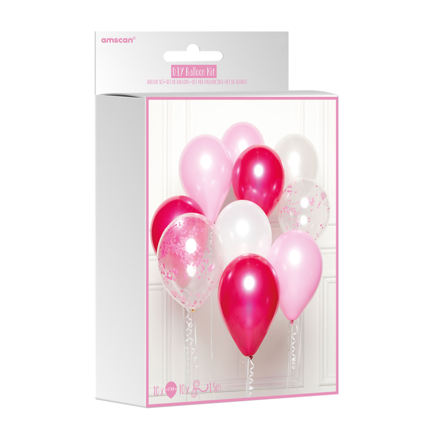 DIY Pink & White Latex Balloon Kit