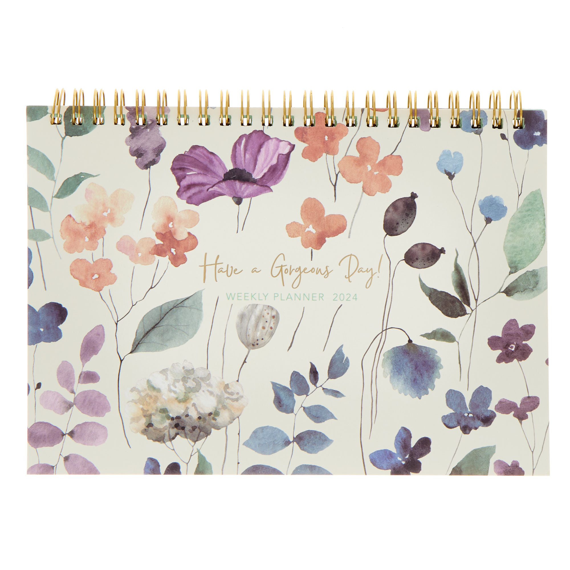 Buy Floral Weekly Planner 2024 for GBP 1.99 Card Factory UK