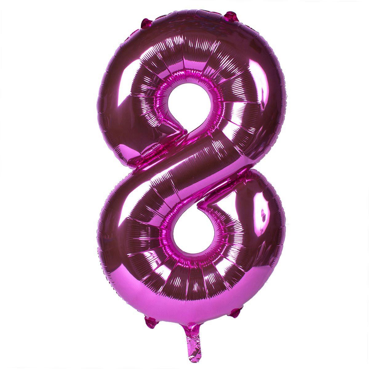 Pink Number 8 Giant Foil Helium Balloon INFLATED 