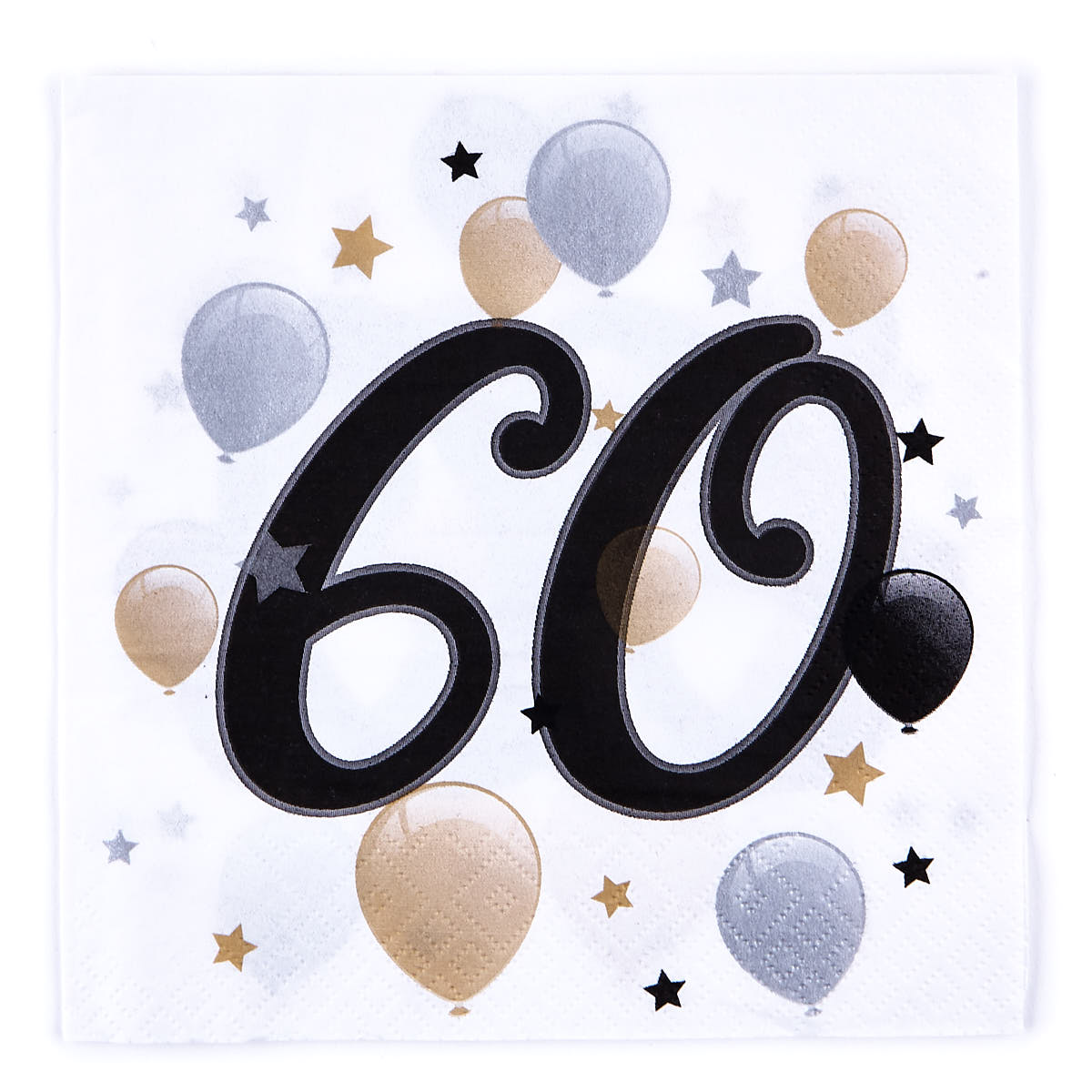 60th Birthday Napkin & Candle Bundle