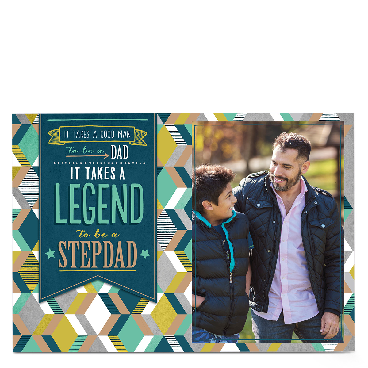 Photo Father's Day Card - Legend Stepdad